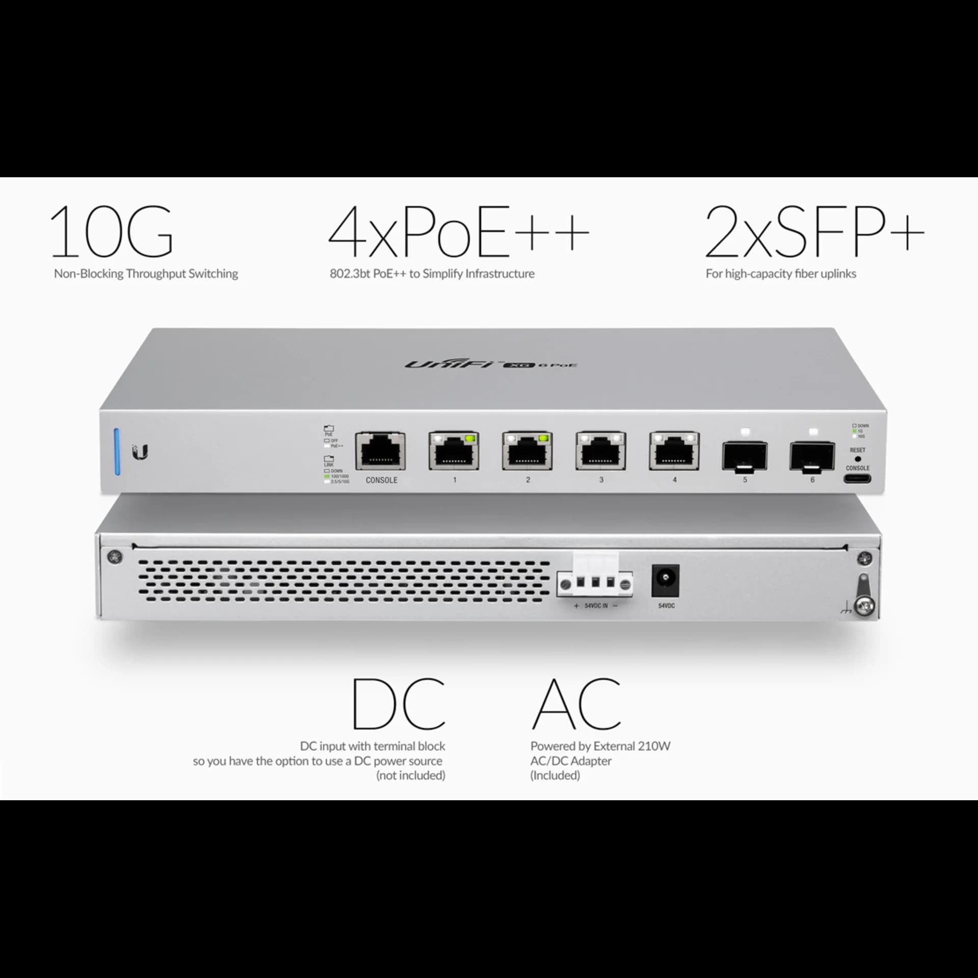 Коммутатор Ubiquiti UniFi Switch XG PoE 10Gb/s