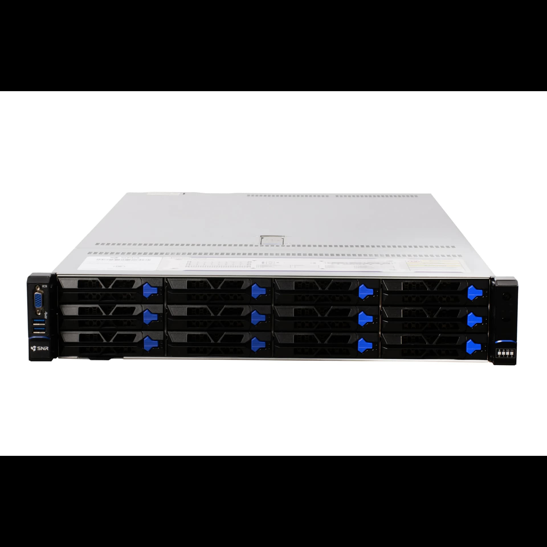 Серверная платформа SNR-SR2412LE Rack 2U, 2xAMD EPYC SP5, 24xDDR5/5600MHz(upto 6TB), 12xHDD LFF/SFF SATA/SAS + 2xSFF rear, 2x M.2 (2280 / 22110), noRAID, 8xPCIe 5.0/4.0, 2x1GbE, 2x1300W, Rails.