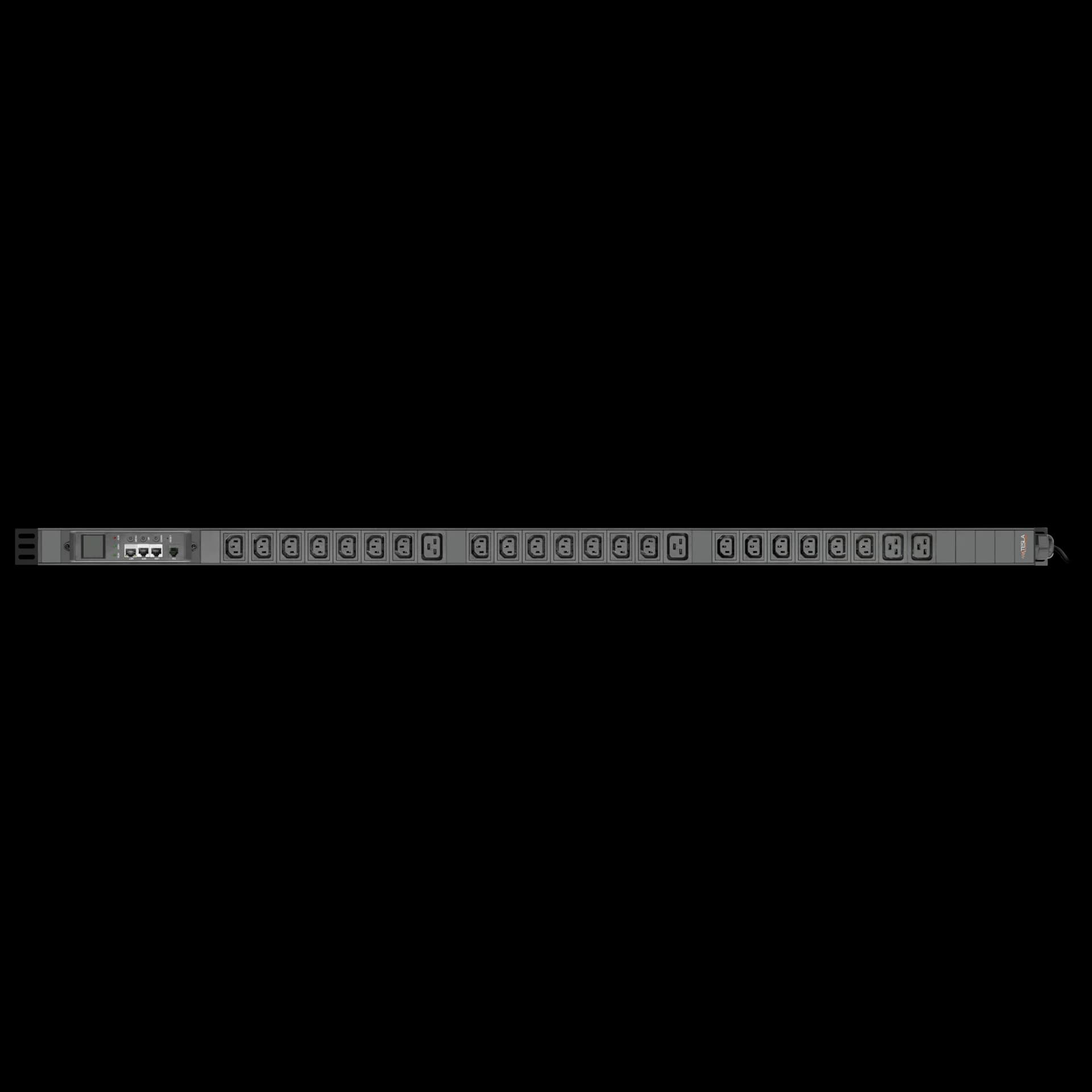 Блок розеток с функцией измерения серия BASIC, 20xC13, 4xC19, вход IEC60309 3x32A (3P+N+PE)