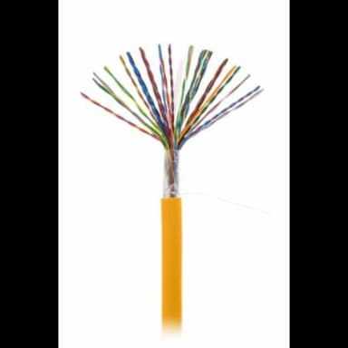 Кабель NETLAN U/UTP 25 пар, Кат.5 (Класс D), 100МГц, одножильный, BC (чистая медь), внутренний, LSZH нг(B)-HF, оранжевый, 305м