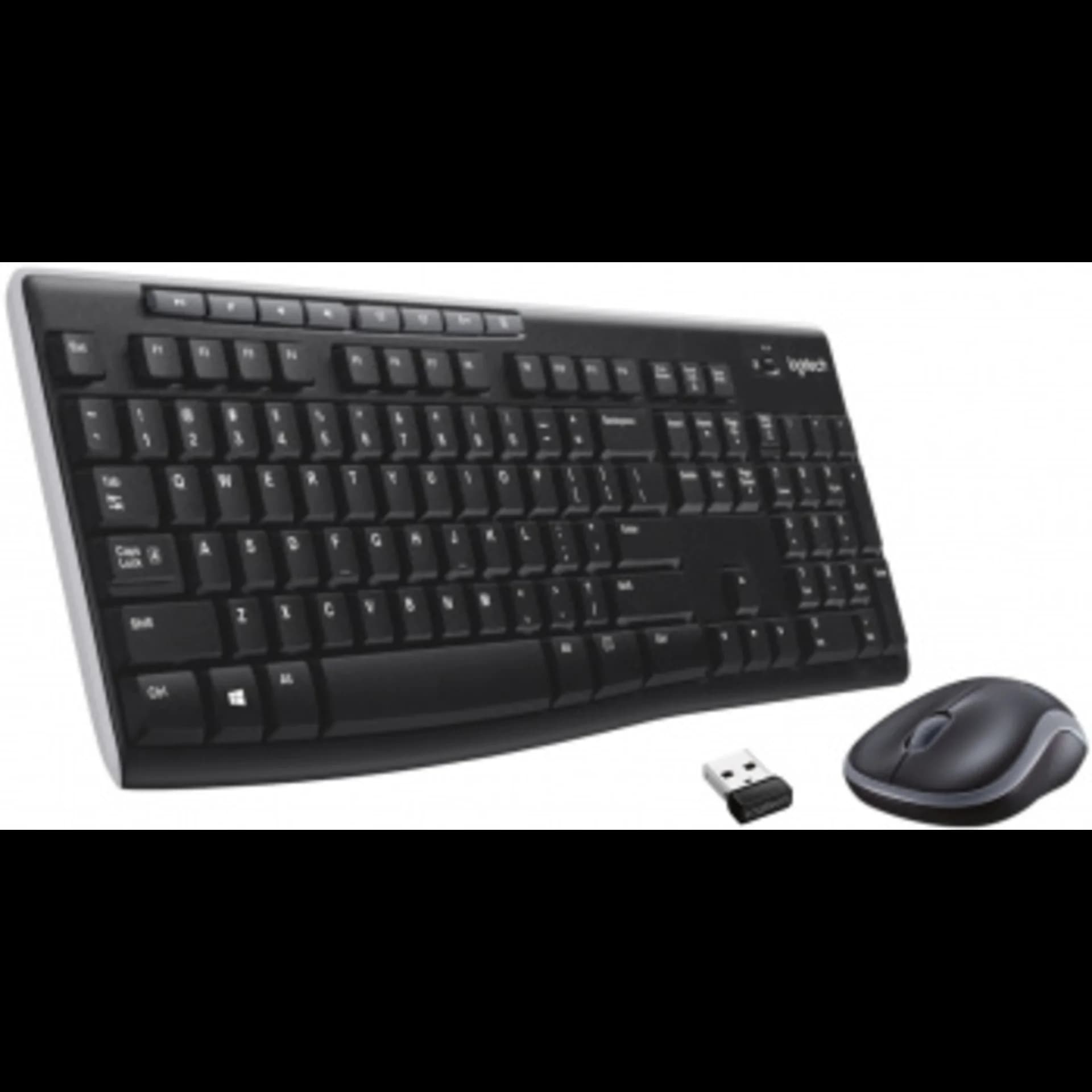 Клавиатура + мышь Logitech MK270 клав:черный мышь:черный USB беспроводная Multimedia (920-004518)