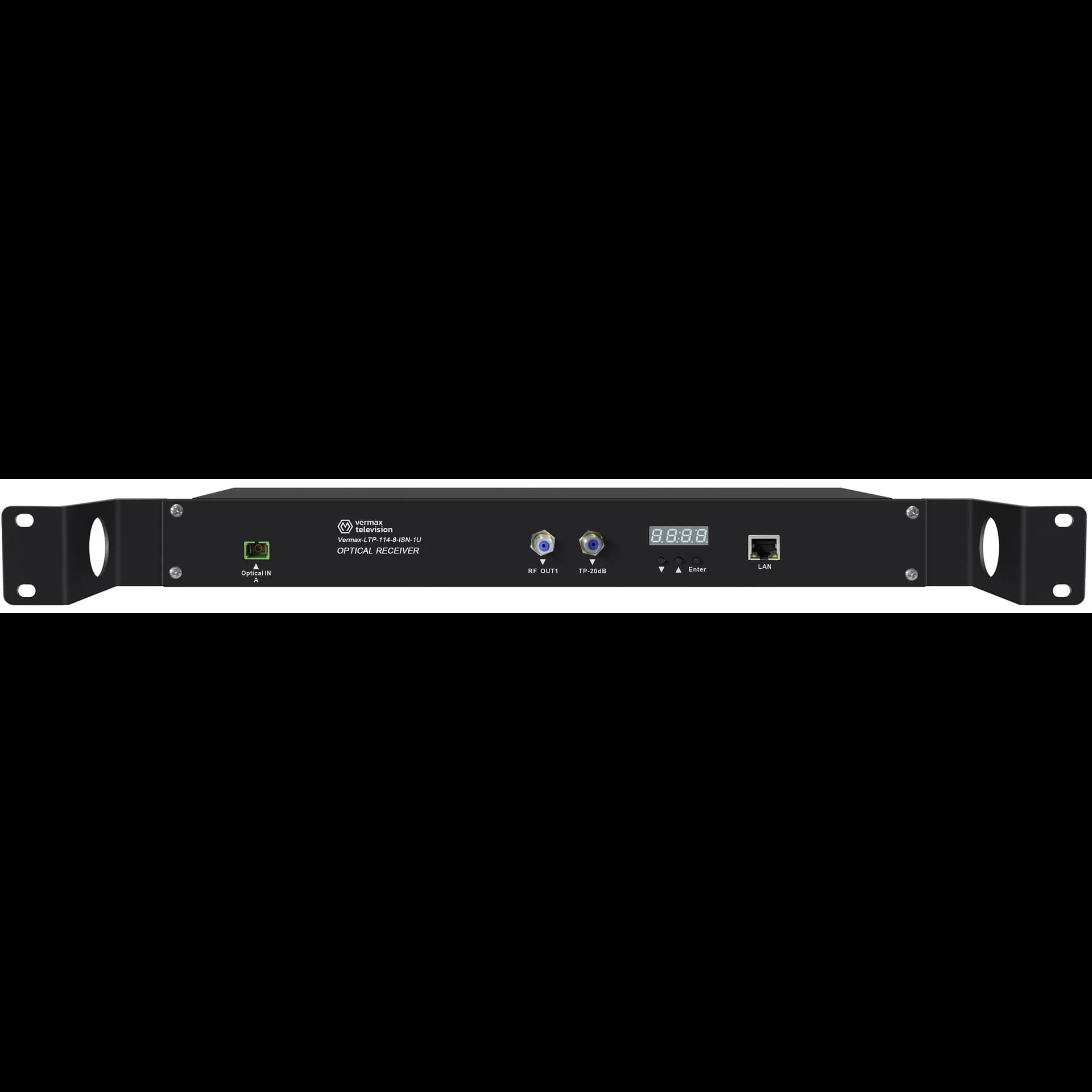 Приёмник оптический для сетей КТВ Vermax-LTP-114-8-ISN-1U