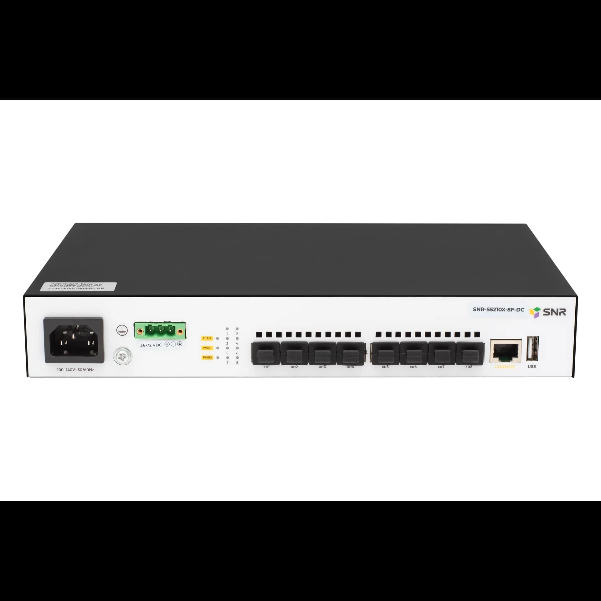 Коммутатор/ Управляемый коммутатор уровня 2+ SNR-S5210X-8F-DC