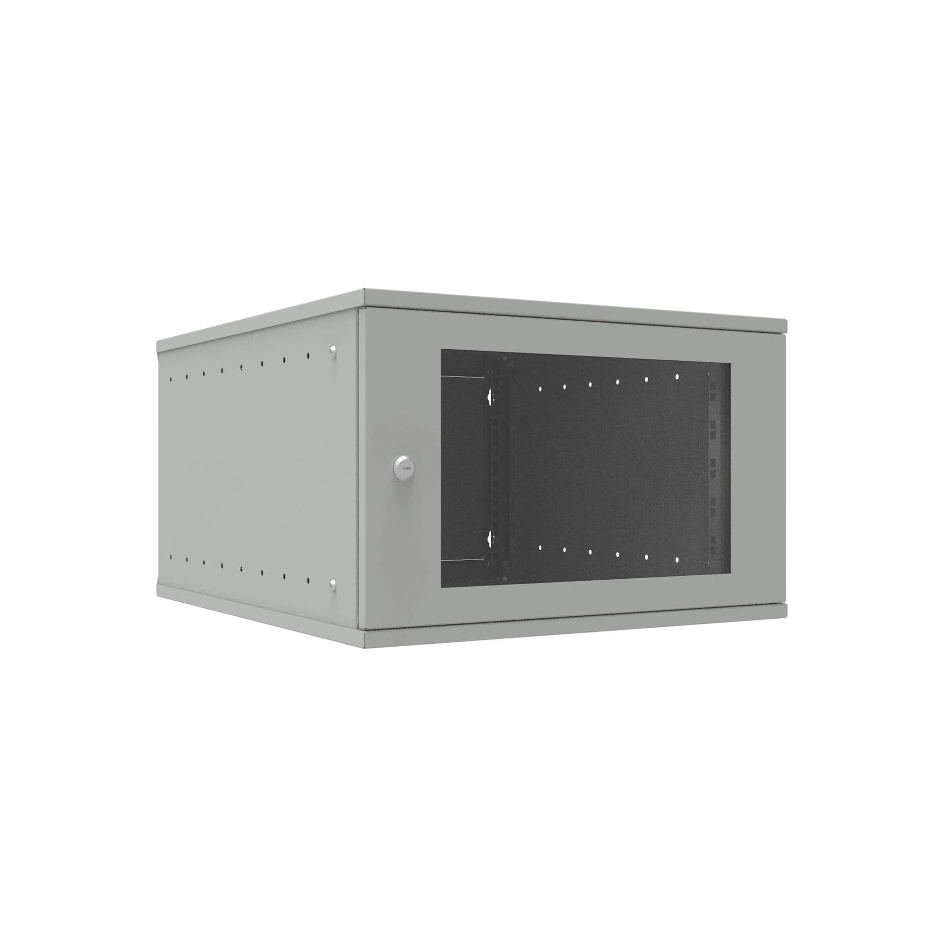 Шкаф телекоммуникационный настенный 6U, 523х600х332мм серия LITE (стеклянная дверь)