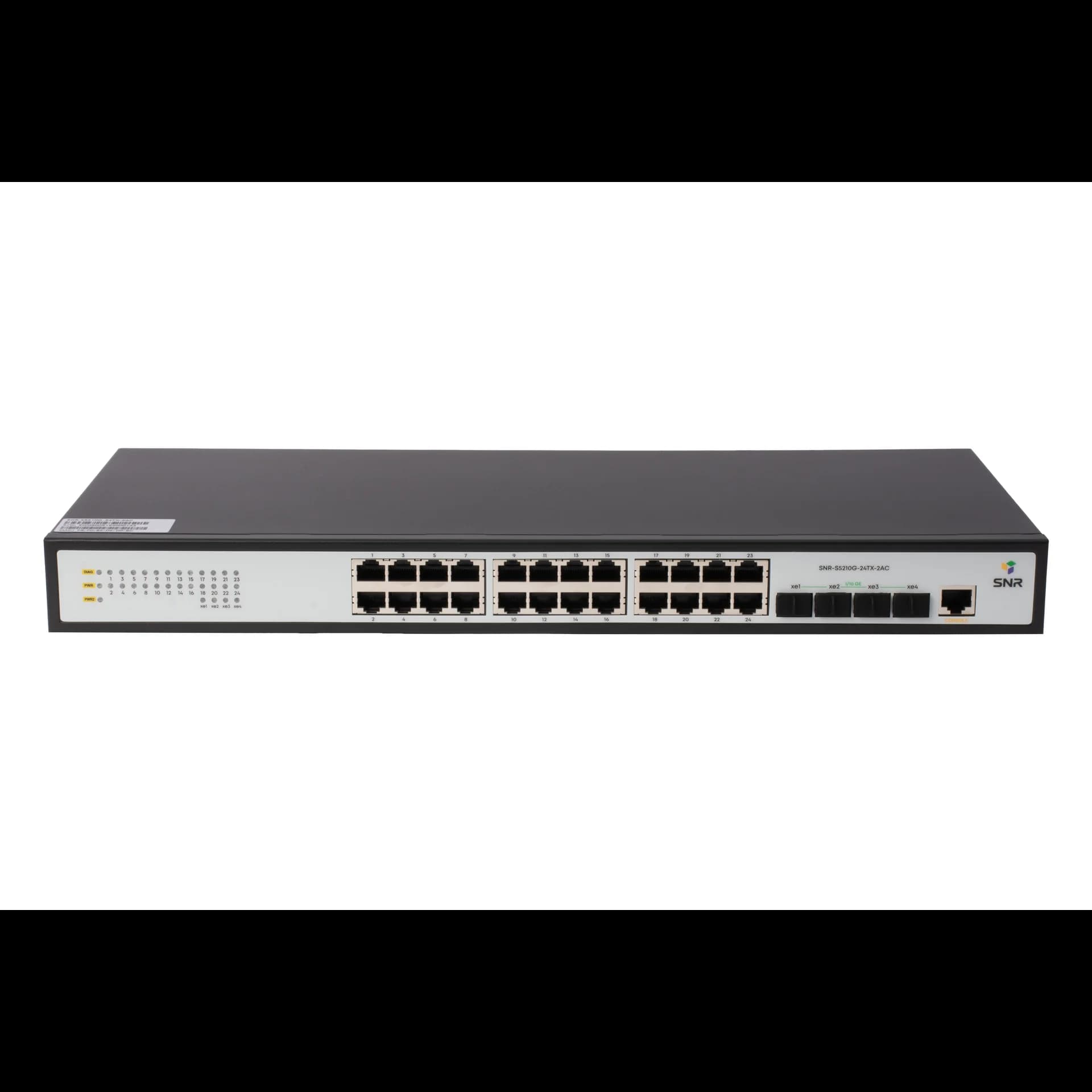 Коммутатор/ Управляемый коммутатор уровня 2+ SNR-S5210G-24TX-2AC