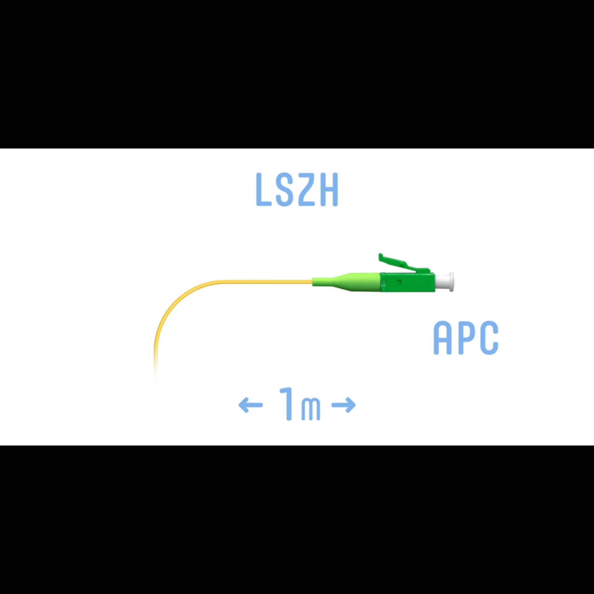Пигтейл LC/APC SM (0.9) 1 m
