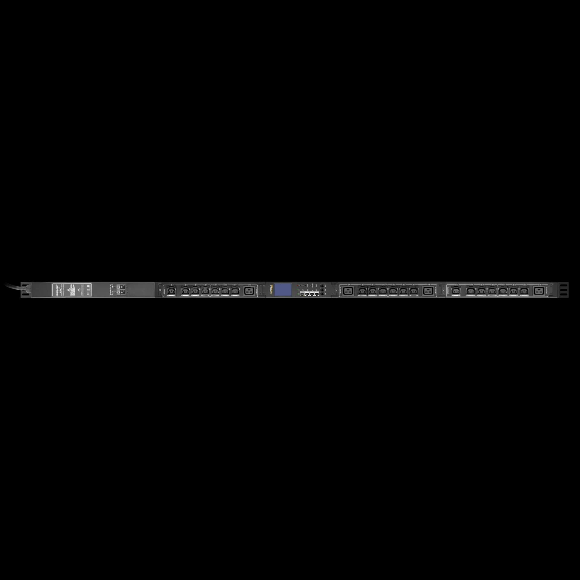 Блок розеток с функцией измерения каждой розетки серия STD, 20xC13, 4xC19, вход IEC60309 32A (2P+PE)