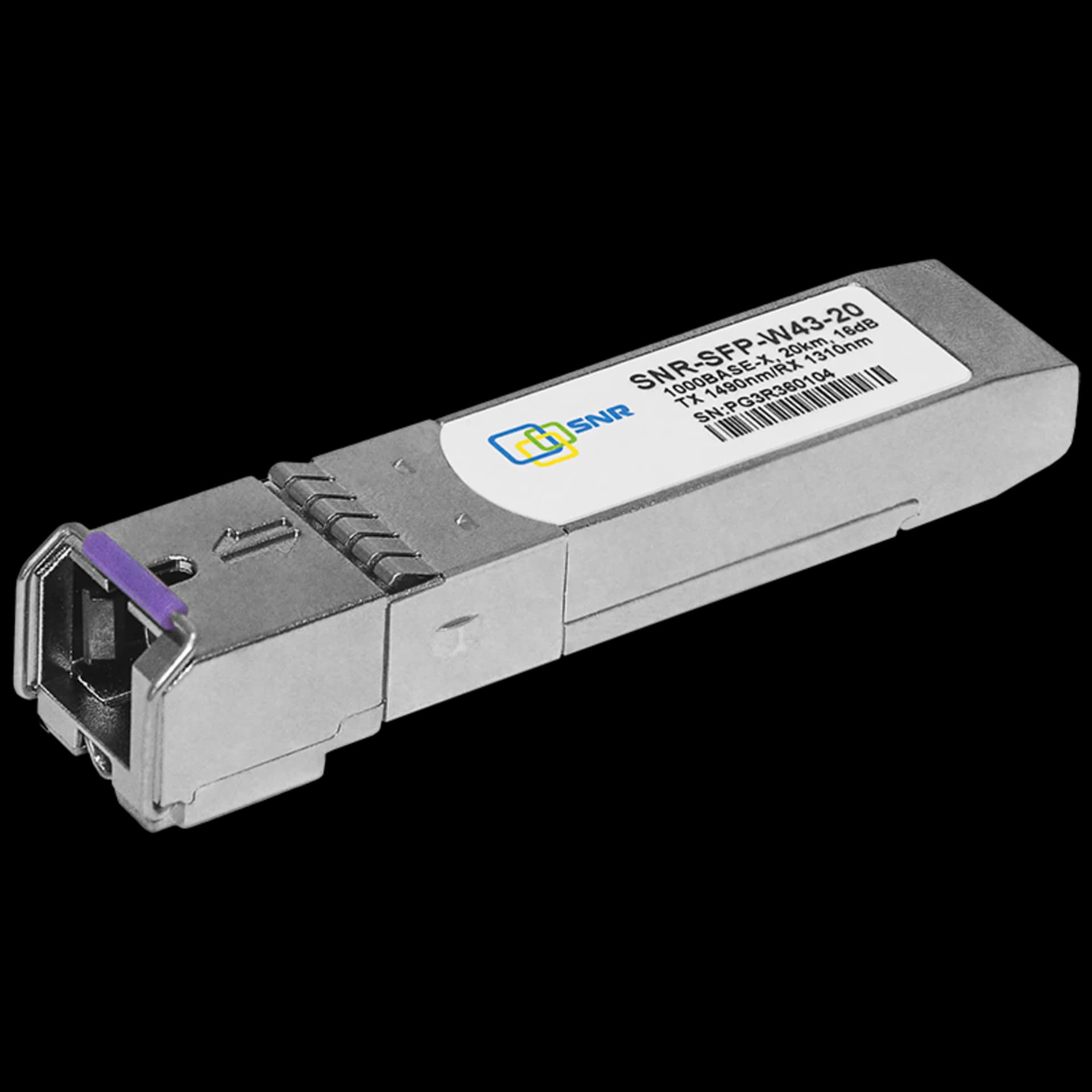 Модуль SNR SFP WDM, дальность до 20км (12dB), 1490/1310nm