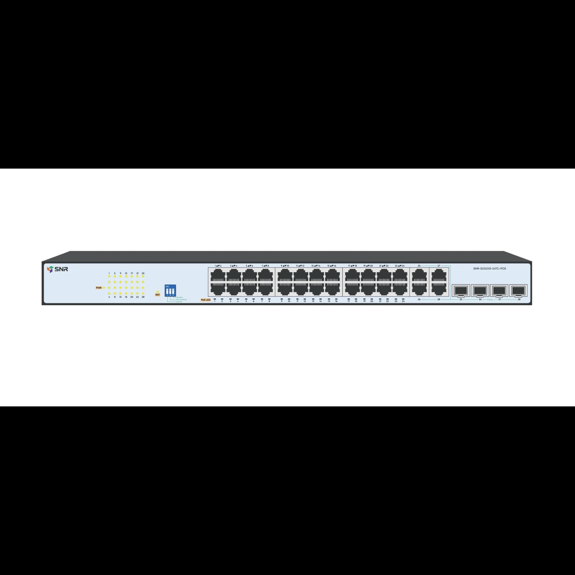 Управляемый Web Smart PoE коммутатор уровня 2 SNR-S2300G-24TC-POE