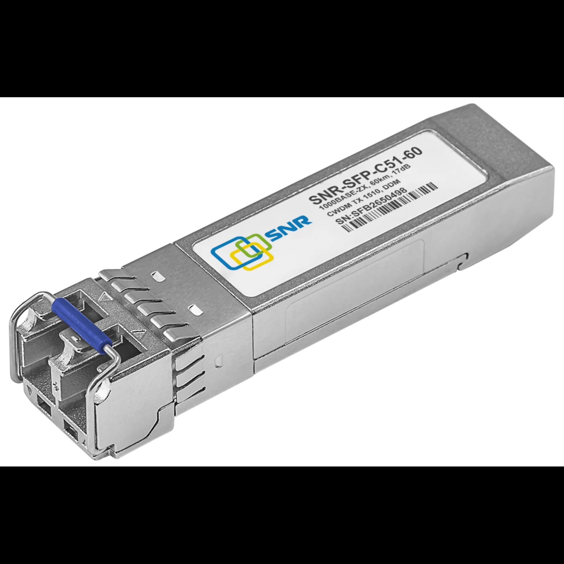 Модуль/ Модуль SFP CWDM оптический, дальность до 60км (17dB), 1510нм