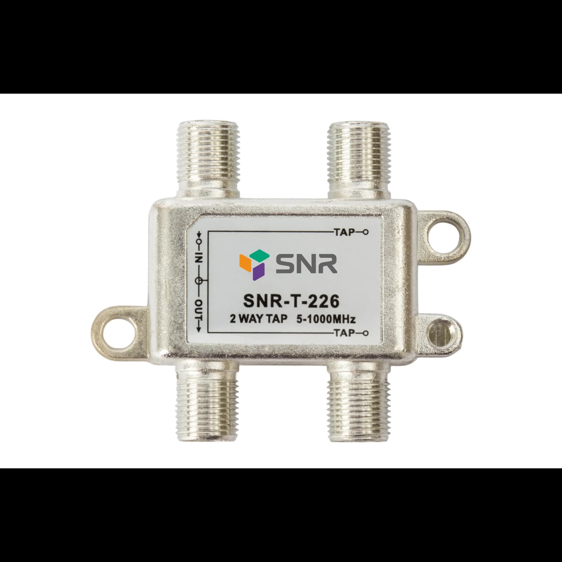Ответвитель абонентский SNR-T-226 на 2 отвода, вносимое затухание IN-TAP 26dB.