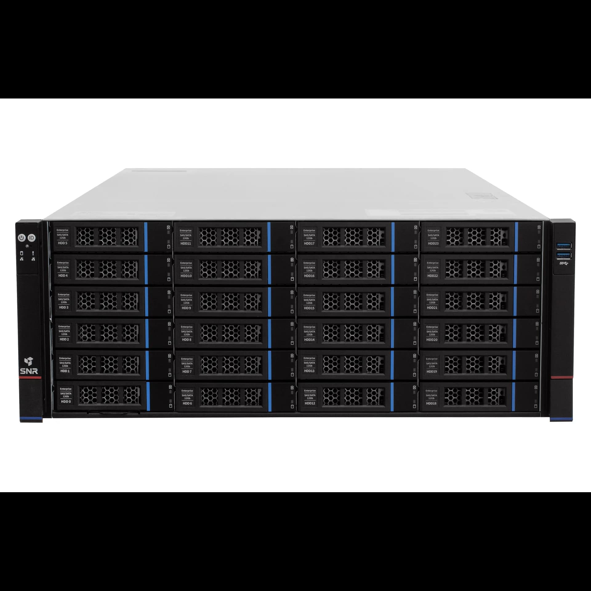 Серверная платформа SNR-SR4324RS, 4U, Scalable Gen3, DDR4, 24xHDD, резервируемый БП