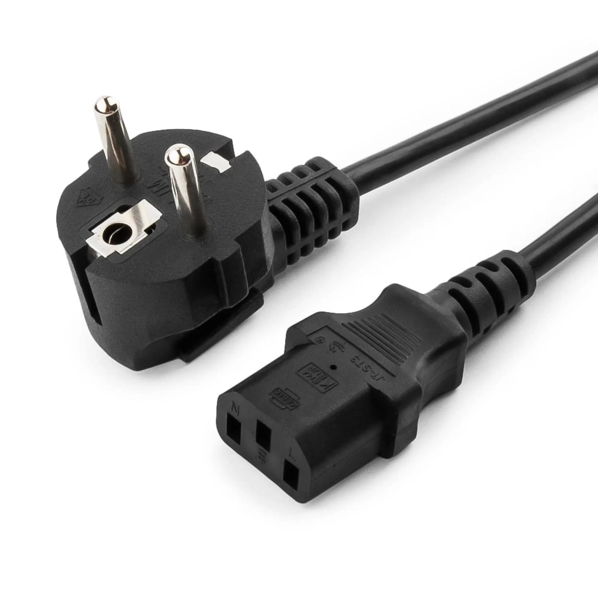Кабель питания EU-Schuko/IEC320-C13, 220B, 10А, 5.0м