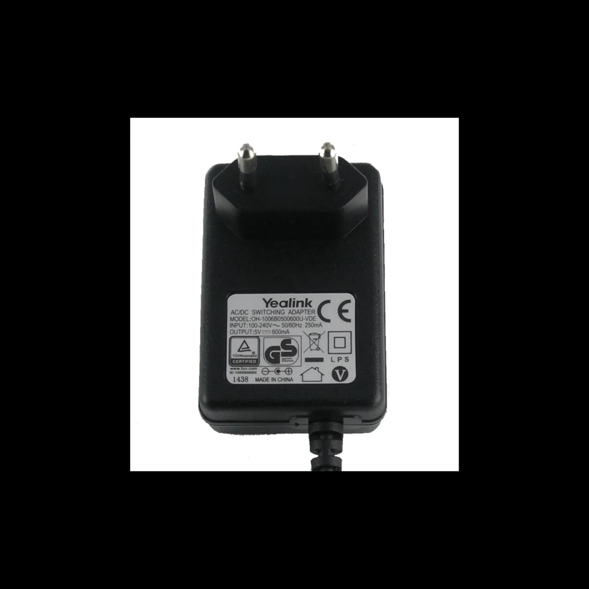 Блок питания 5VDC, 600mA для W53P(H)/W56H/W60P/W73P(H)/W76P/W79P/W59R/T30(P)/T31(P, G)/T33P(G)
