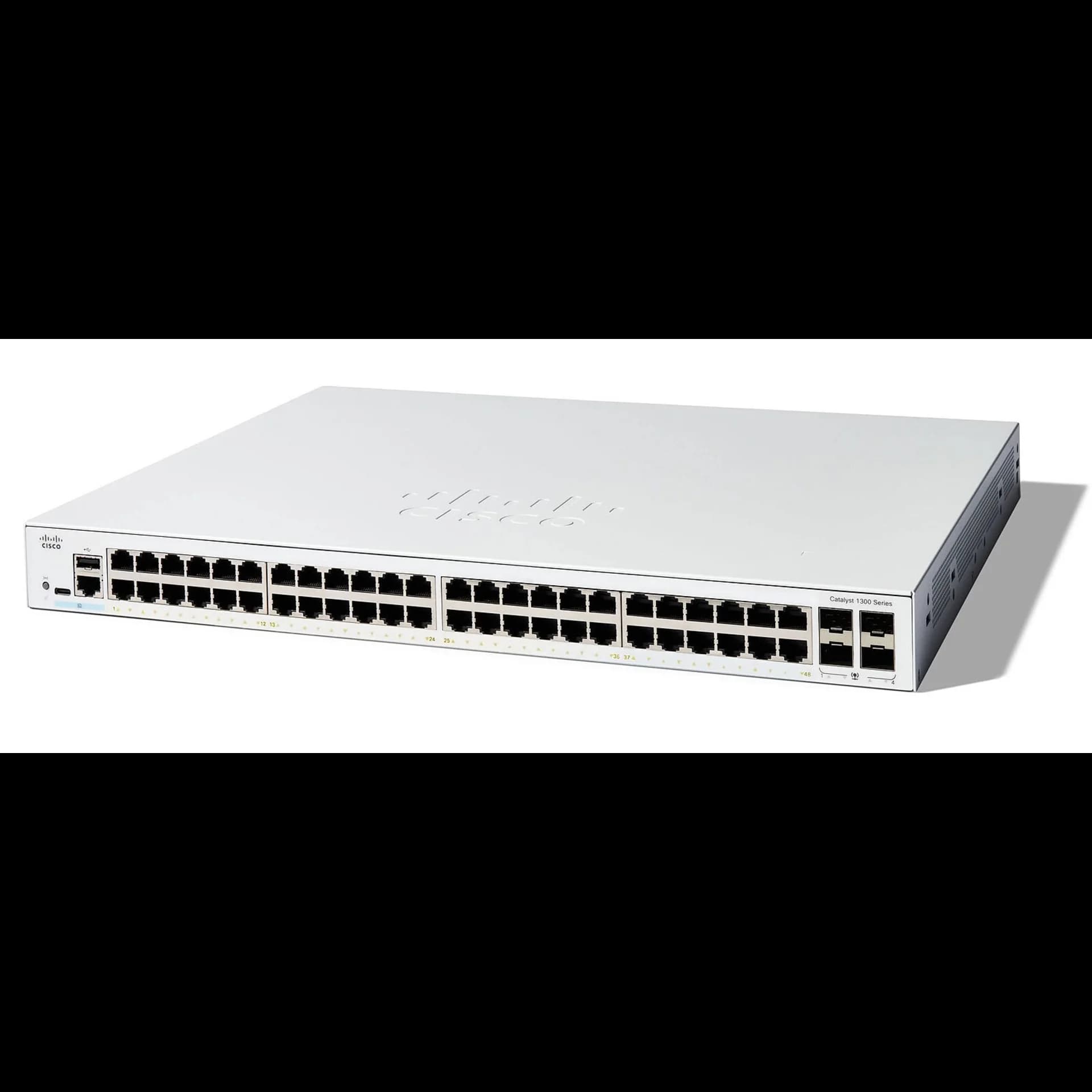 Коммутатор Cisco Catalyst C1300-48T-4G, 48×1 Гбит/с, 4×1 Гбит/с SFP