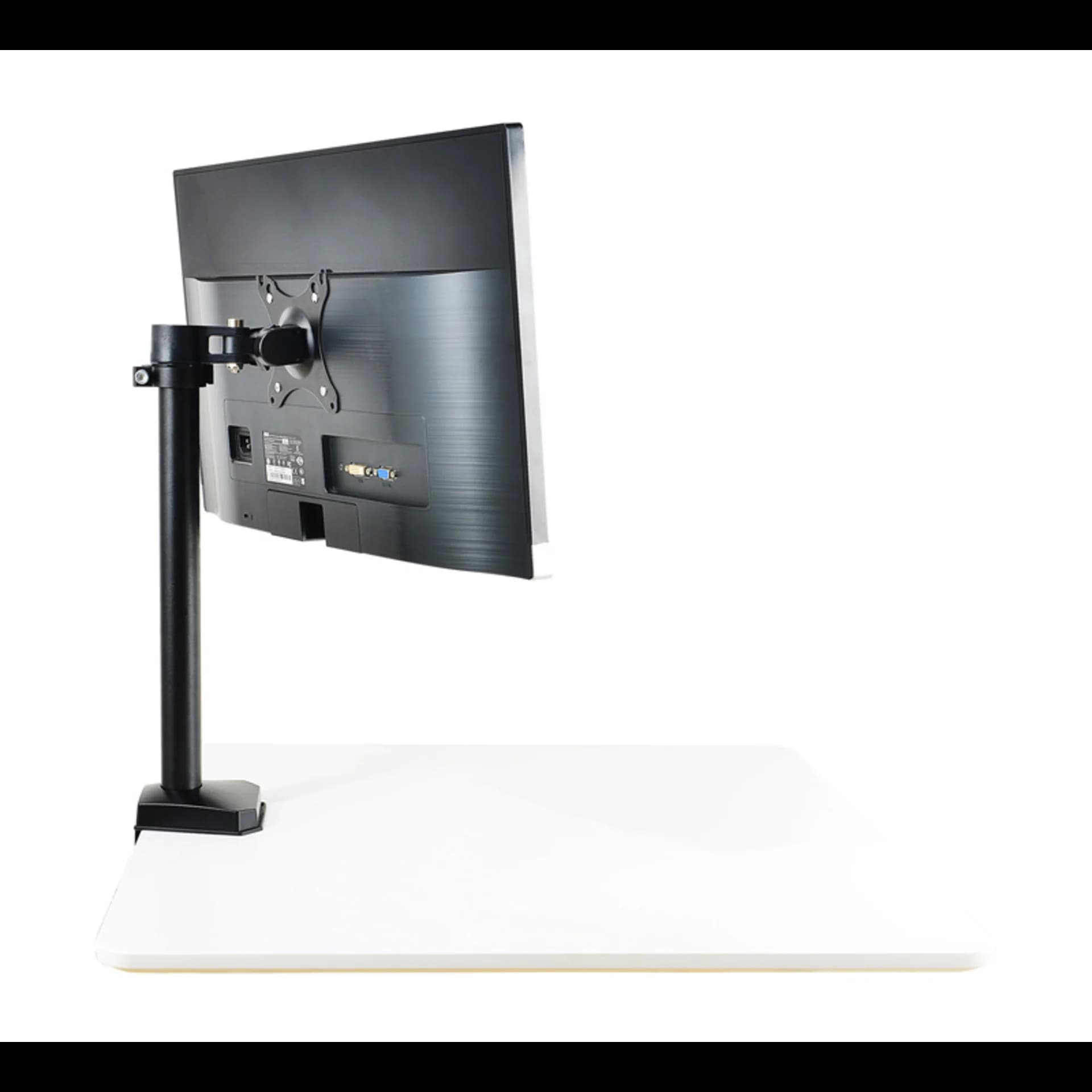 Кронштейн для мониторов ЖК Buro M3 черный 15"-27" макс.9кг крепление к столешнице поворот и наклон