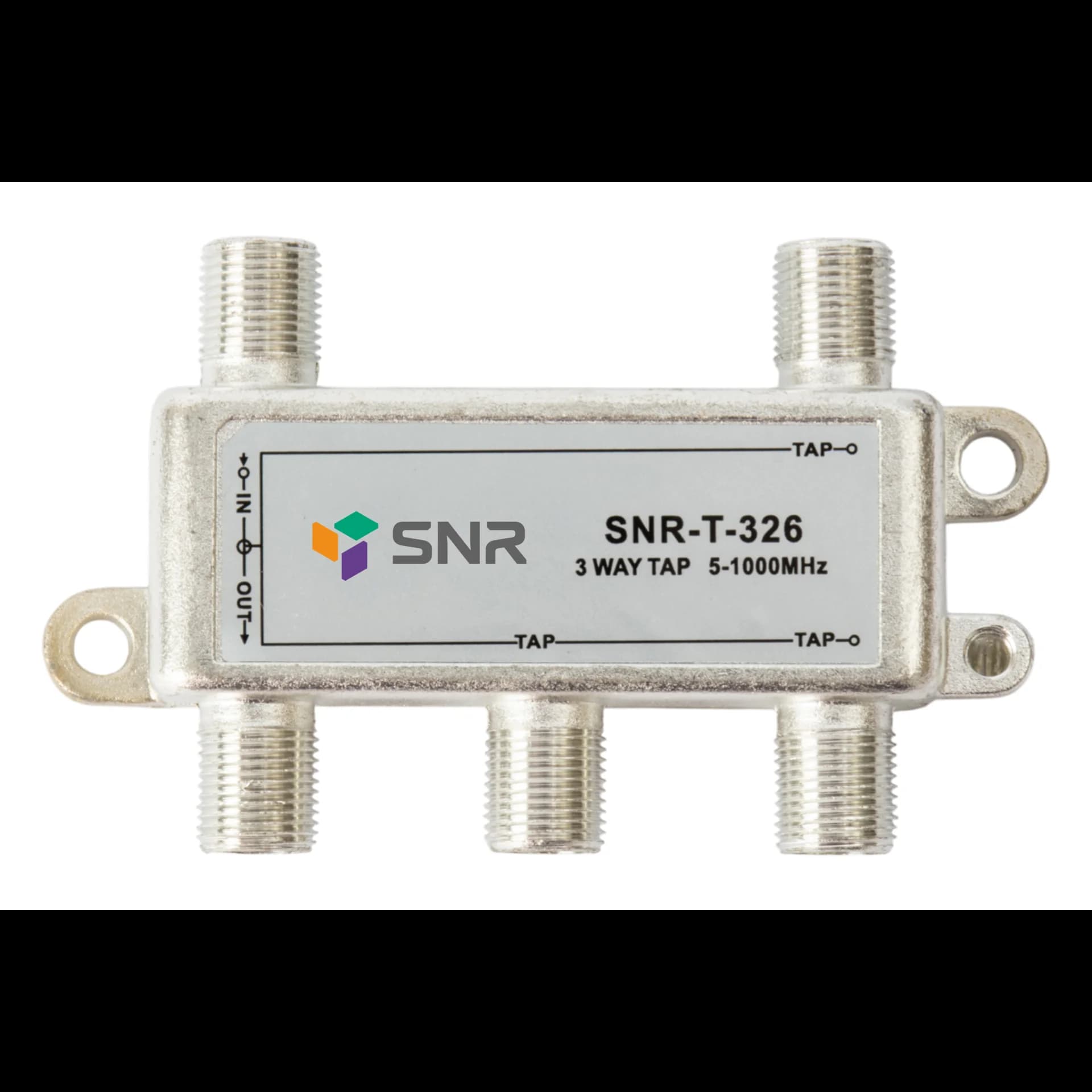 Ответвитель абонентский SNR-T-326 на 3 отвода, вносимое затухание IN-TAP 26dB.