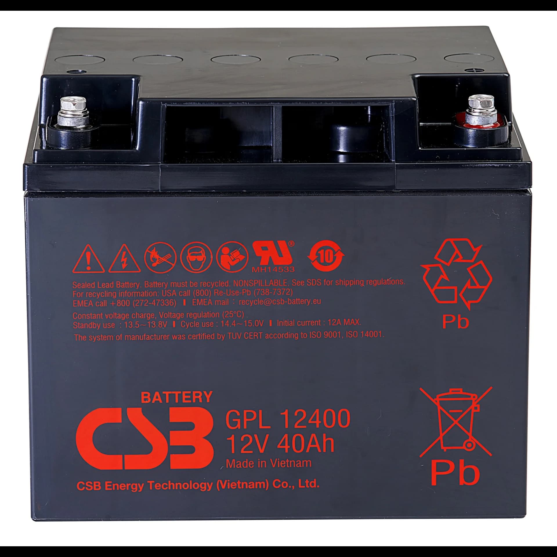 Аккумулятор CSB GPL12400 I