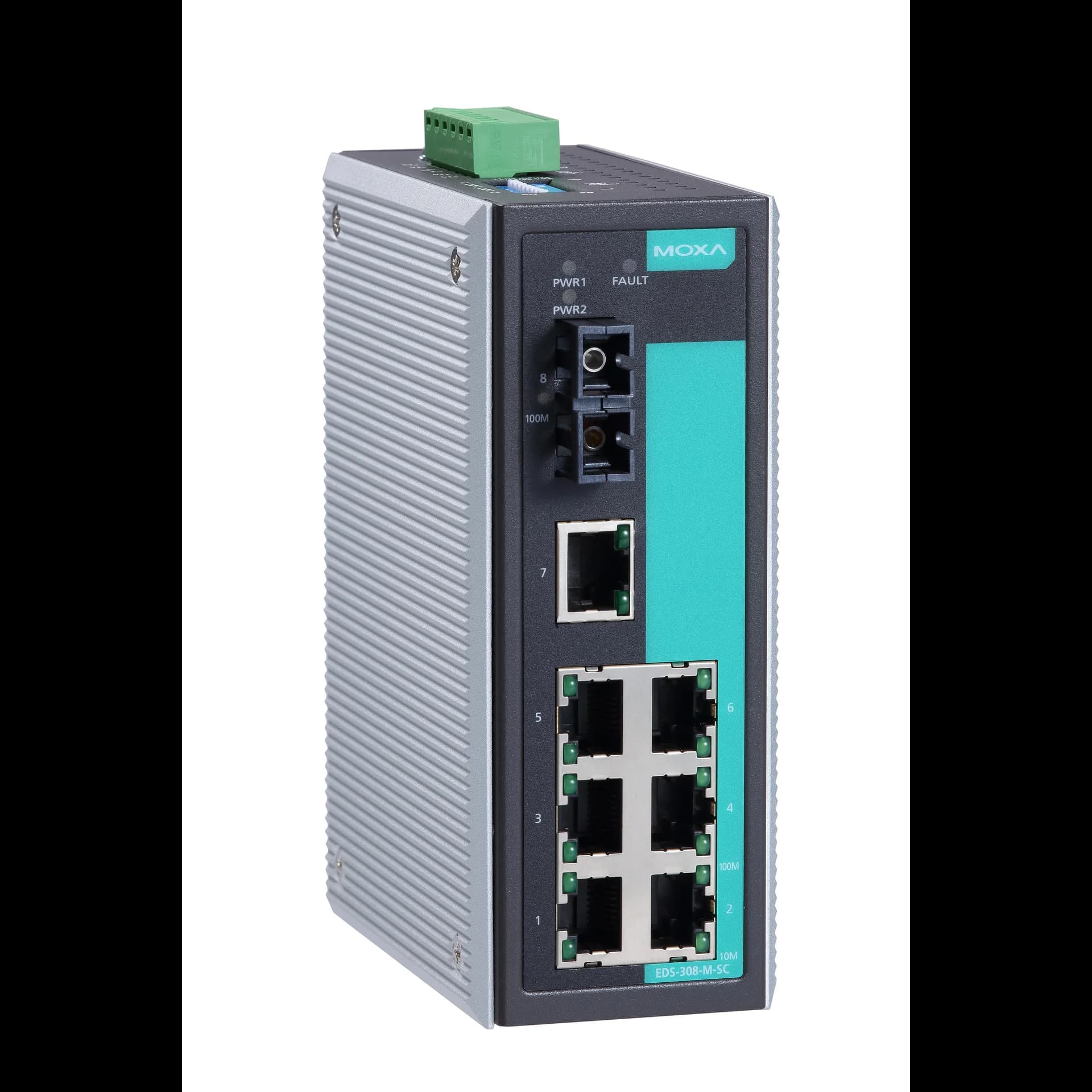 Коммутатор EDS-308-M-SC Ethernet Server 710/100BaseTx ports,1 multi mode(2Km) 100Fx port