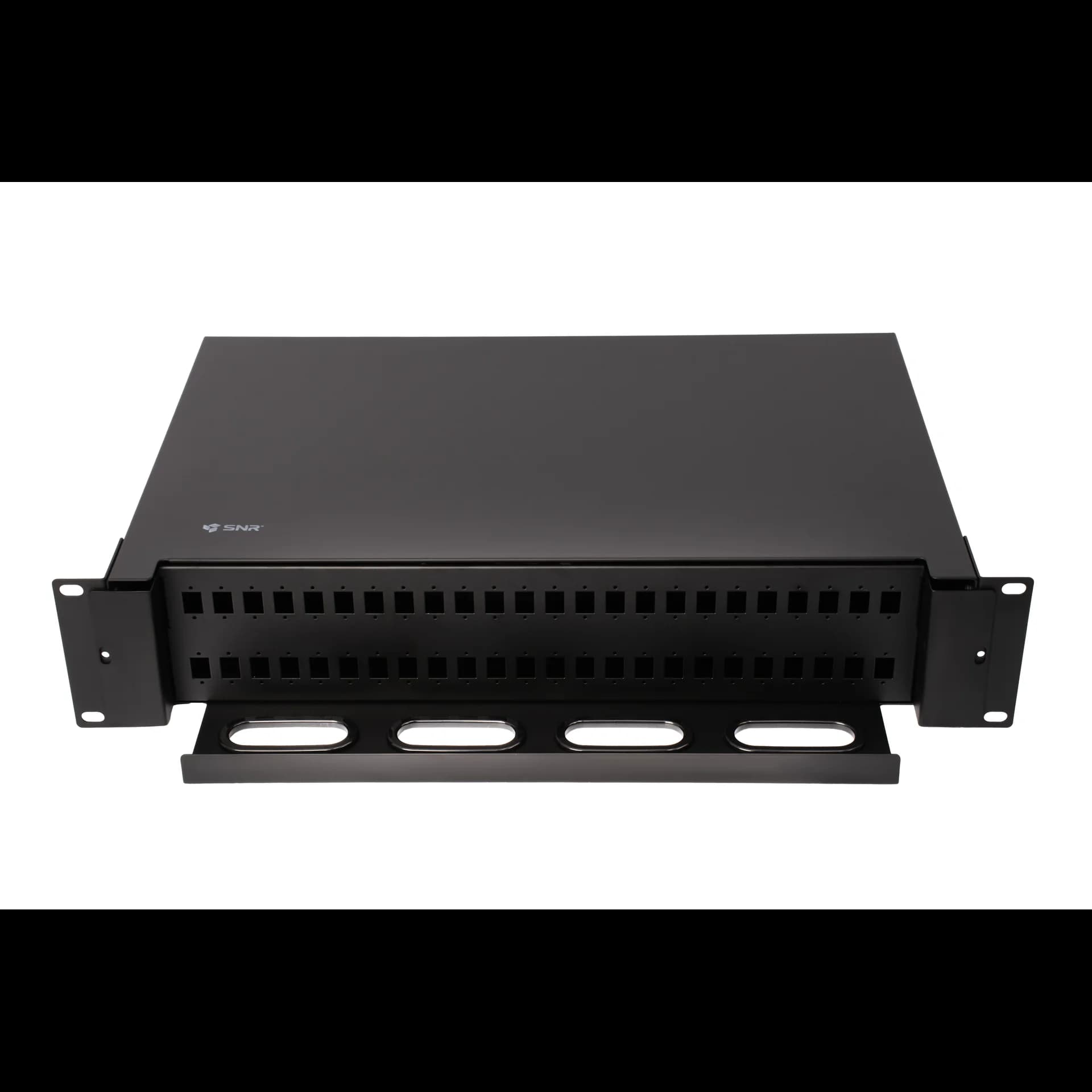 Кросс оптический 19" (ШКОС) на 48 порта SC/LC, выдвижной, 2U, черный