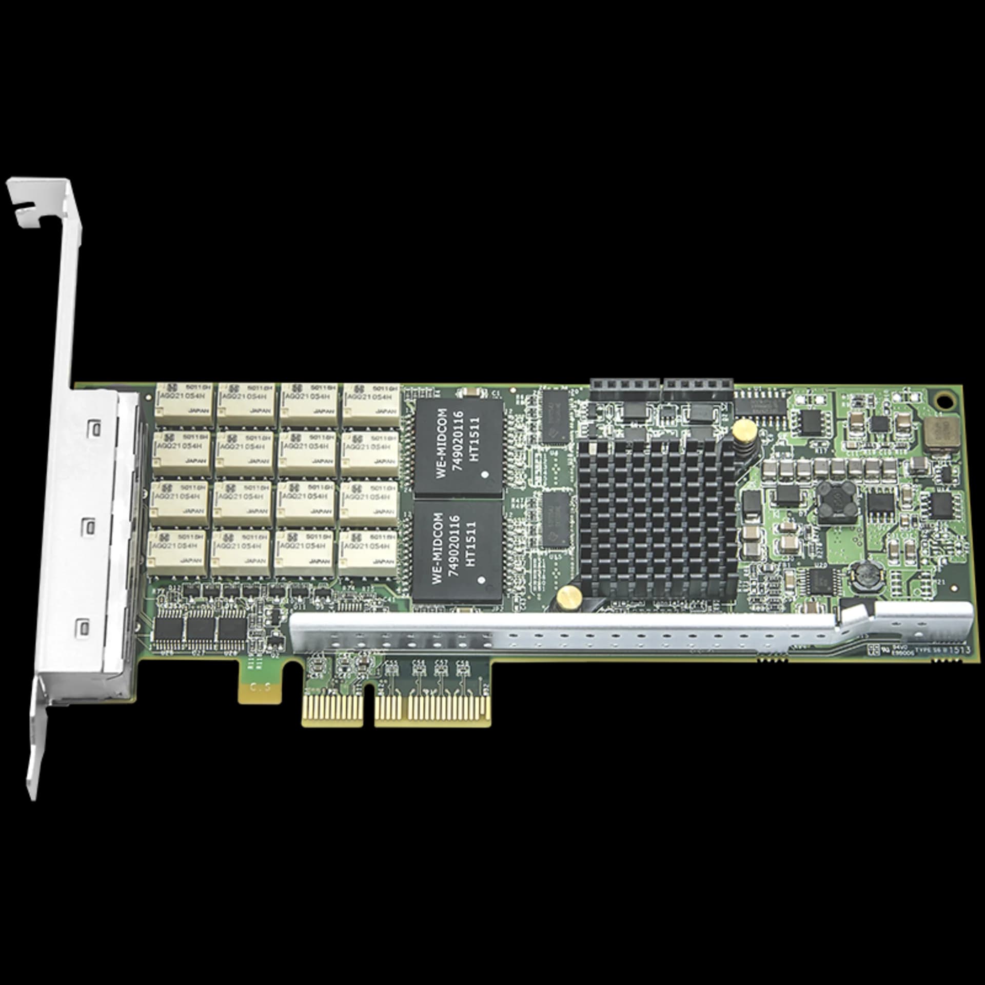 Сетевая карта 4 порта 10/100/1000Base-T Bypass (RJ45, Intel i350AM4), Silicom PE2G4BPi35LA-SD