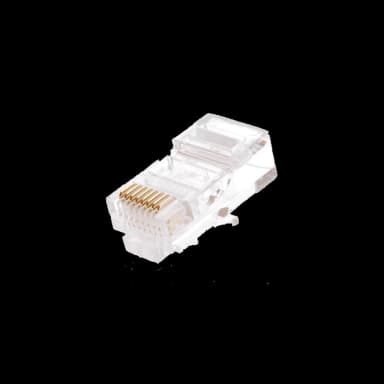 Коннектор NETLAN RJ45/8P8C под витую пару, Кат.5e (Класс D), неэкранированный, уп.100 шт.
