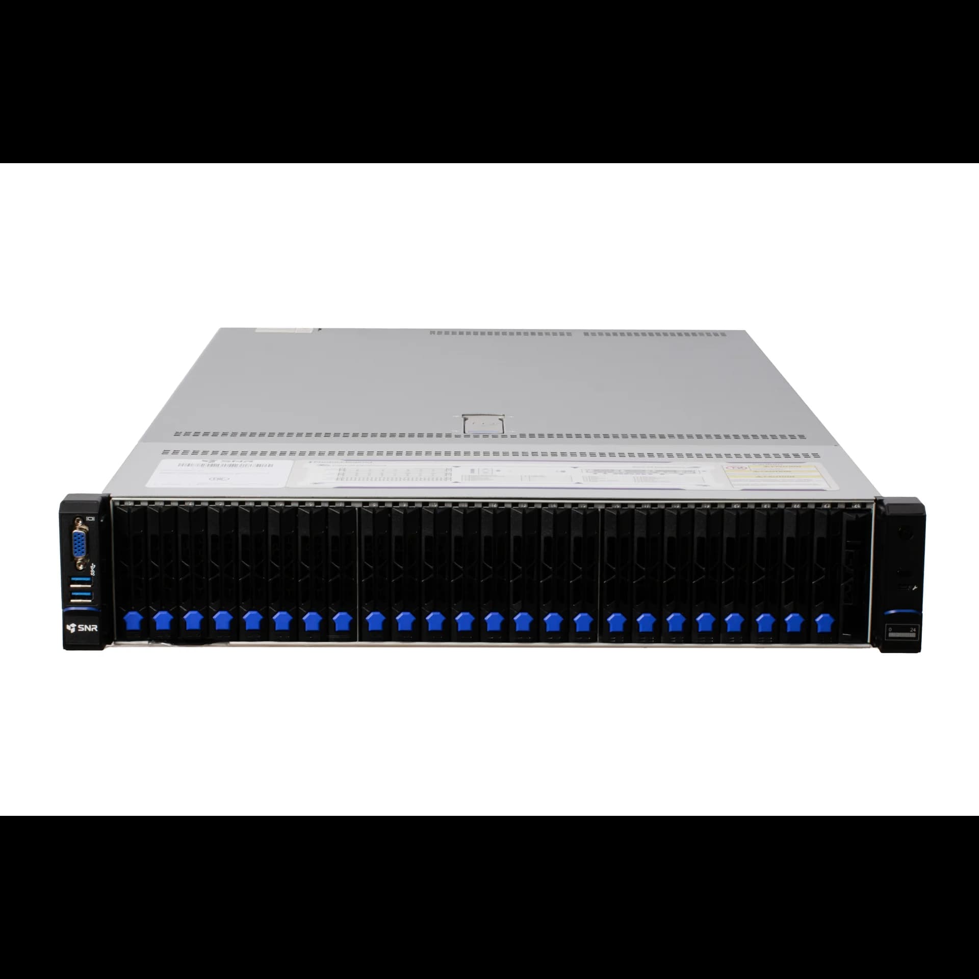 Серверная платформа SNR-SR2425LS-NV Rack 2U, 2xXeon LGA4677, 32xDDR5/5600MHz(upto 8TB), 24xHDD SFF SATA/SAS/NVMe + 2xSFF rear, 2x M.2 (2280/22110), noRAID, 5xPCIe 5.0/4.0, 2x1GbE, 2x1300W, Rails
