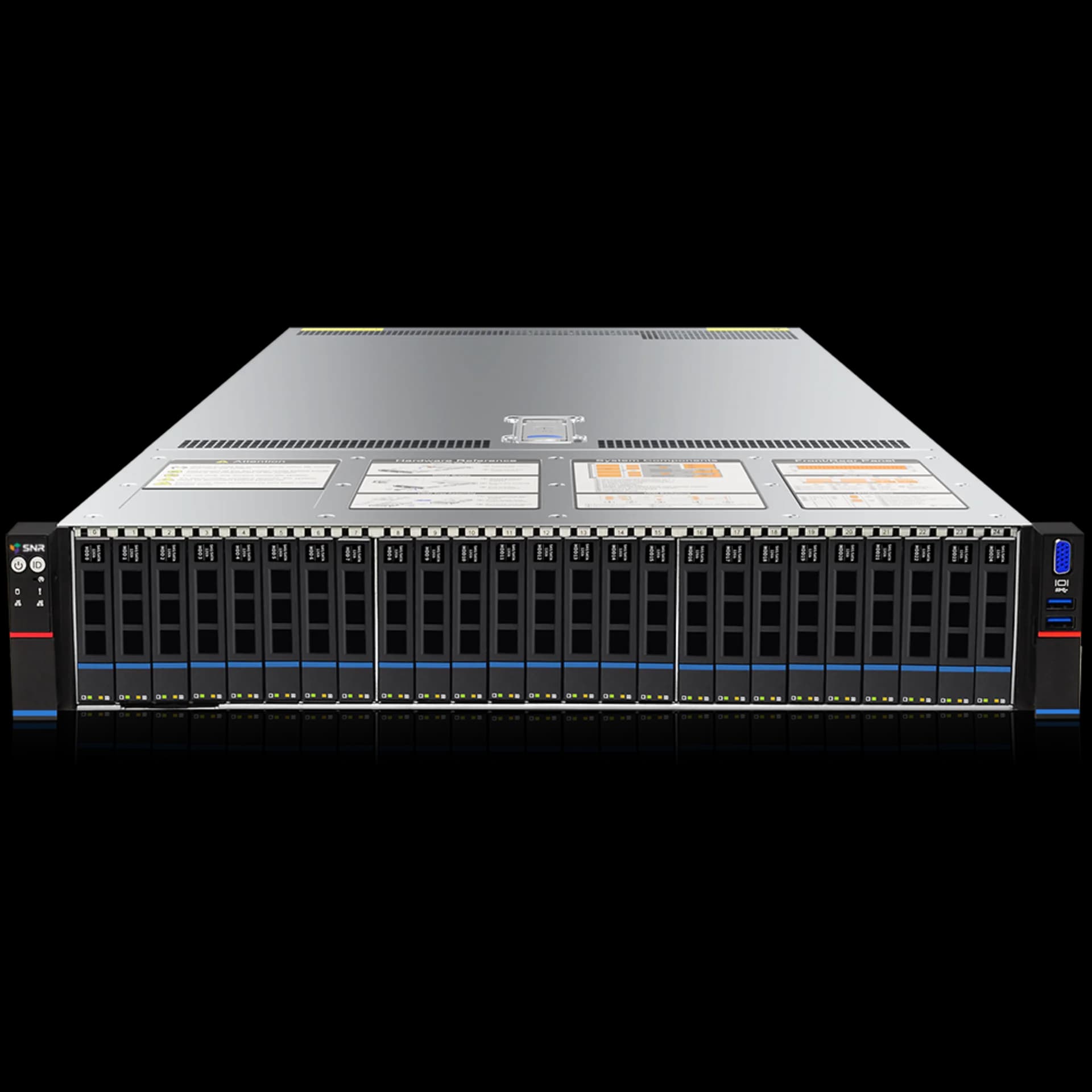 Серверная платформа SNR-SR2425RE, 2U, AMD EPYC Gen4, DDR5, 25xSATA/SAS, резервируемый БП