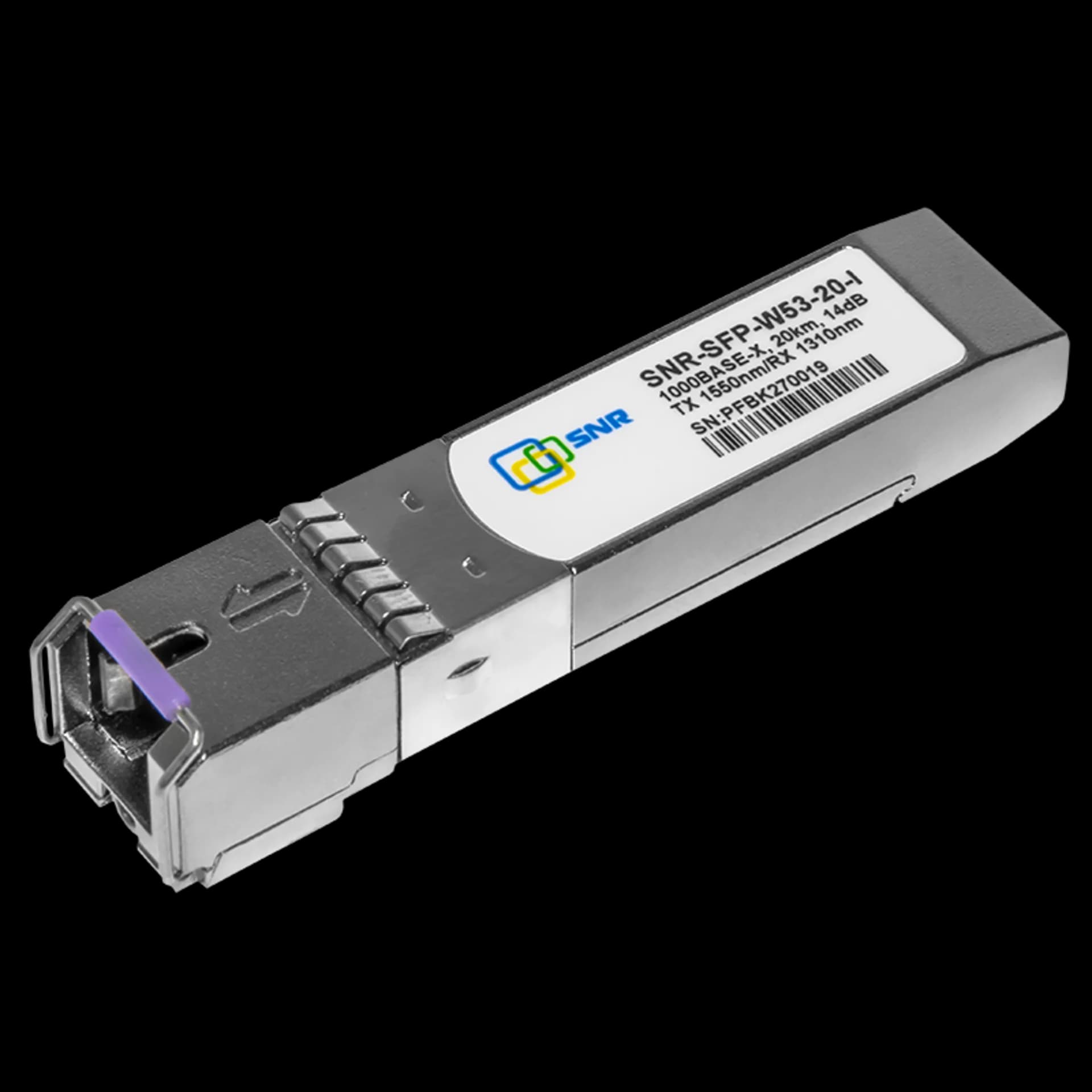 Модуль/ Модуль SFP оптический, дальность до 20 км (14dB), 1550нм, индустриальный