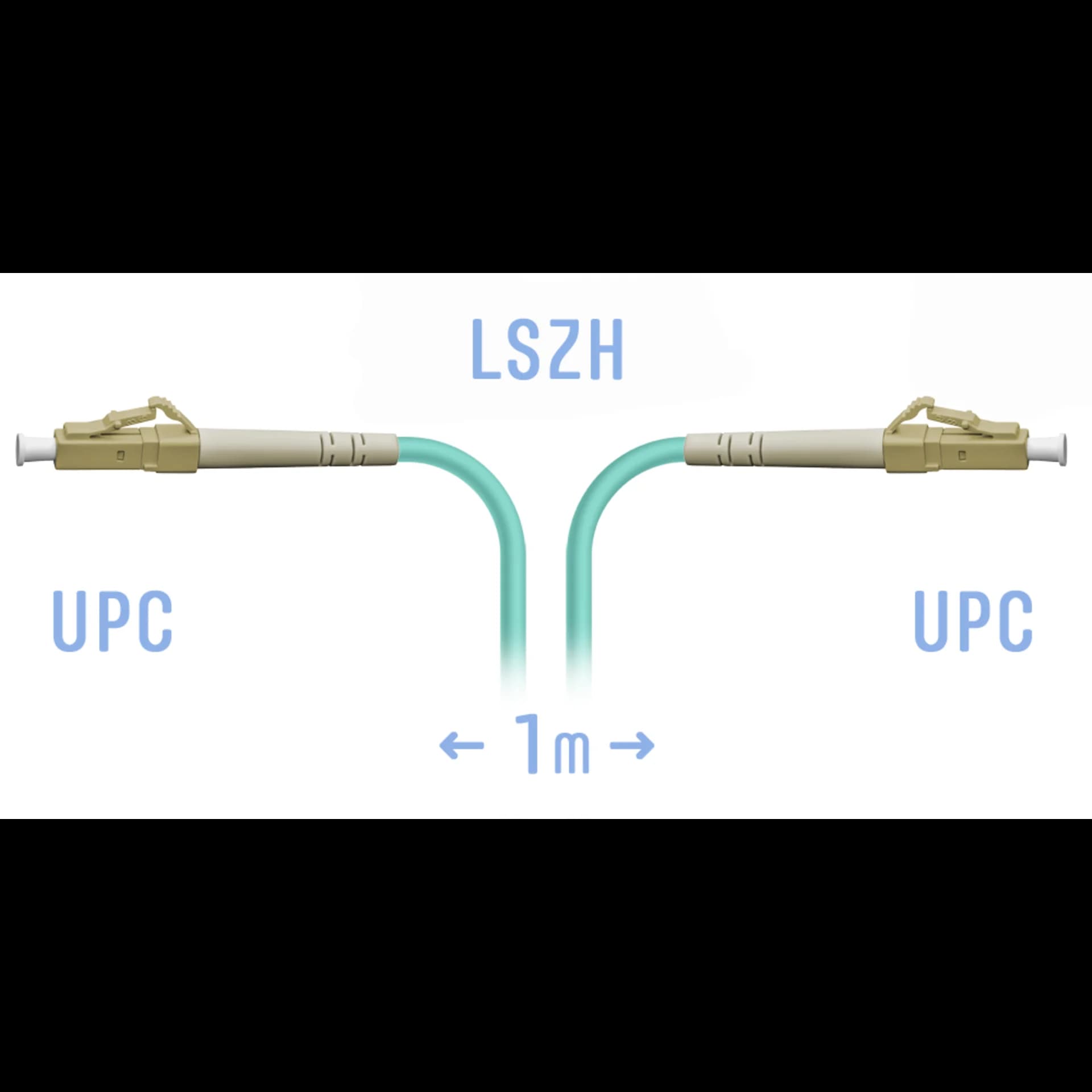 Патчкорд оптический LC/UPC MM 1m