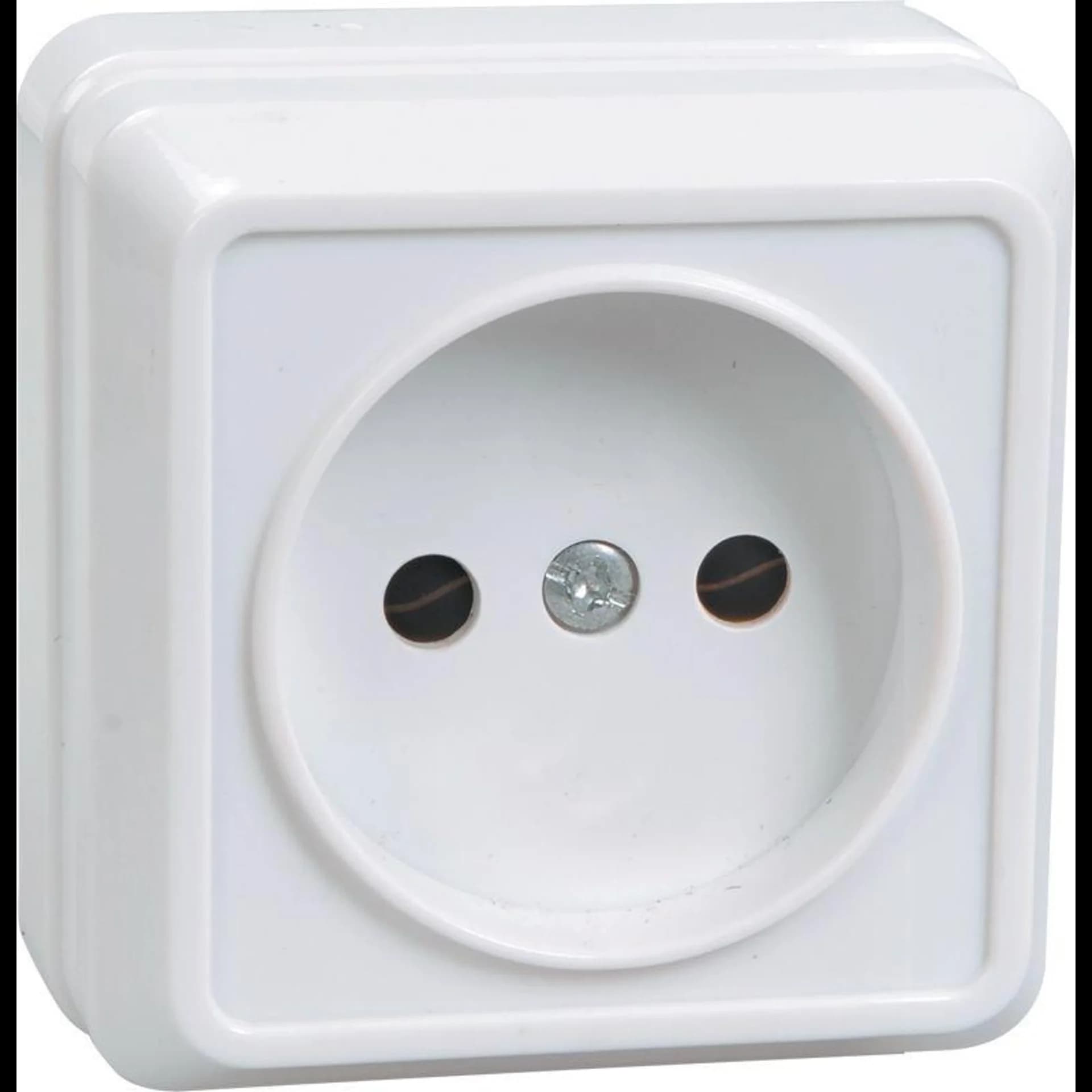Розетка 1-м ОП Октава 10А IP20 без заземл. бел. IEK ERO10-K01-10-DC