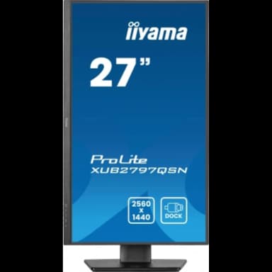 Монитор Iiyama 27" ProLite XUB2797QSN-B2 черный IPS LED 16:9 HDMI M/M матовая HAS Piv 1300:1 300cd 1