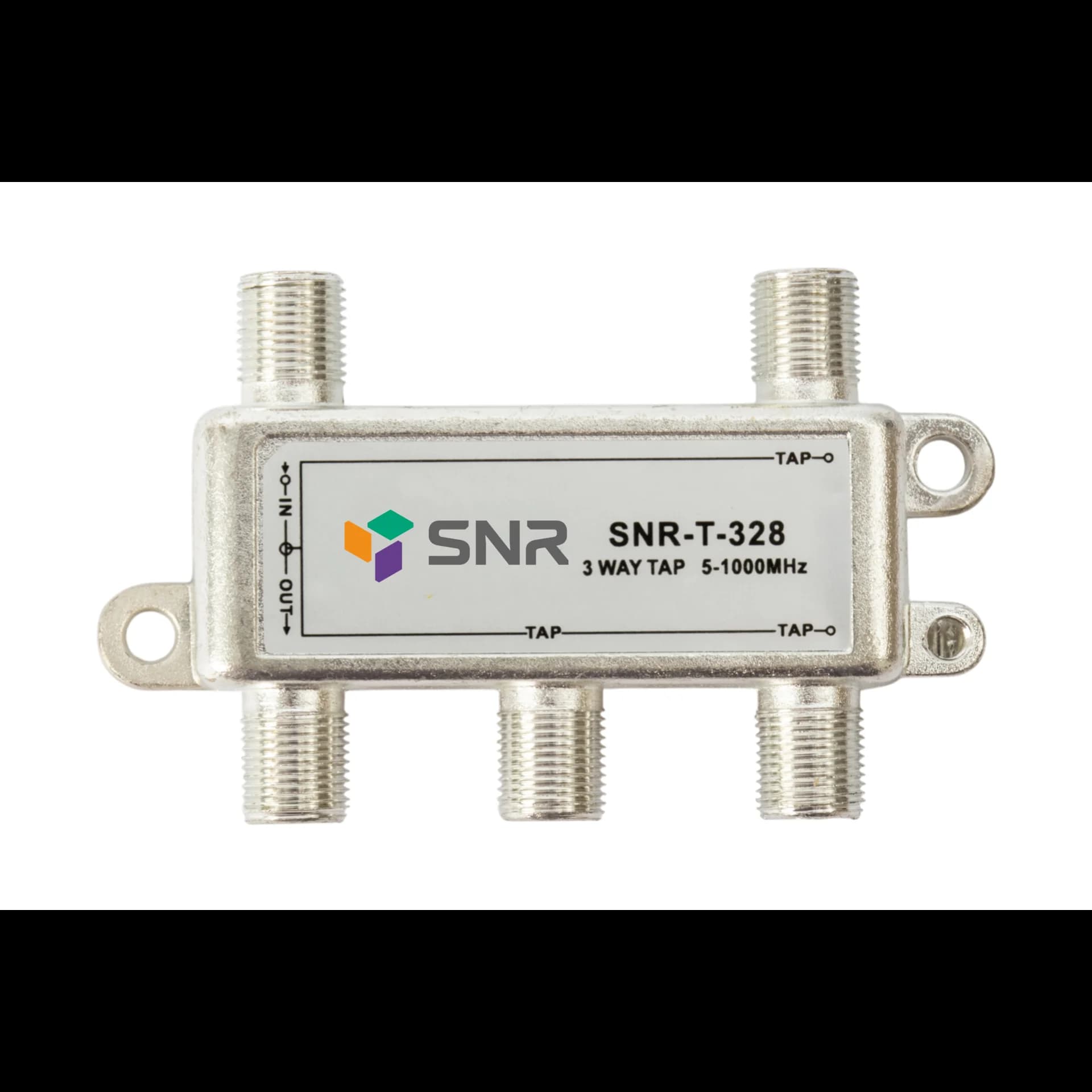 Ответвитель абонентский SNR-T-328 на 3 отвода, вносимое затухание IN-TAP 28dB.