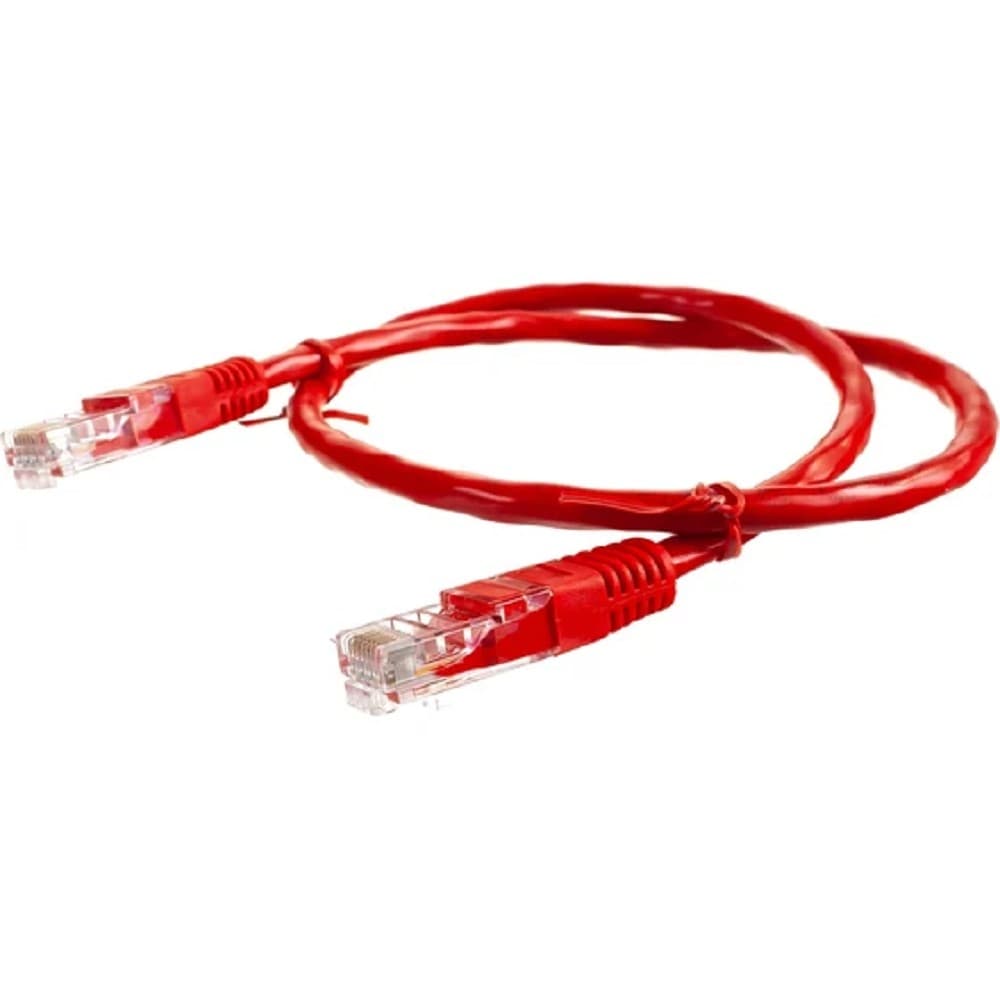 Cablexpert Патч-корд UTP PP6U-0.5M/R кат.6, 0.5м, литой, многожильный (красный)