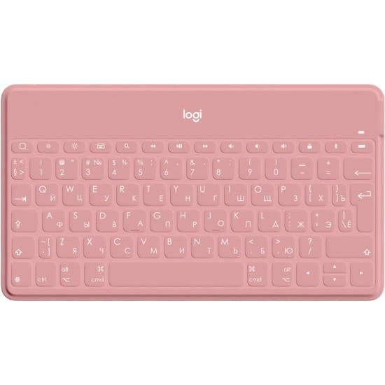 920-010122 Logitech Клавиатура Keys-To-Go механическая розовый USB беспроводная BT Multimedia for gamer