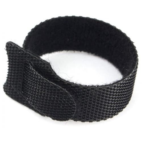 Cablexpert Хомуты-липучки на основе ленты Velcro® VT-110x11BK 110 x 11 мм, черные (12 шт.)