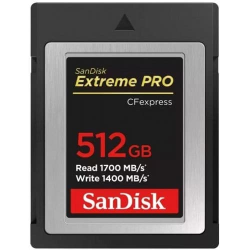Micro SecureDigital 512GB Sandisk Карта памяти SanDisk Extreme PRO CFexpress Card Type B, 512GB, 1700MB/s Read, 1200MB/s Write