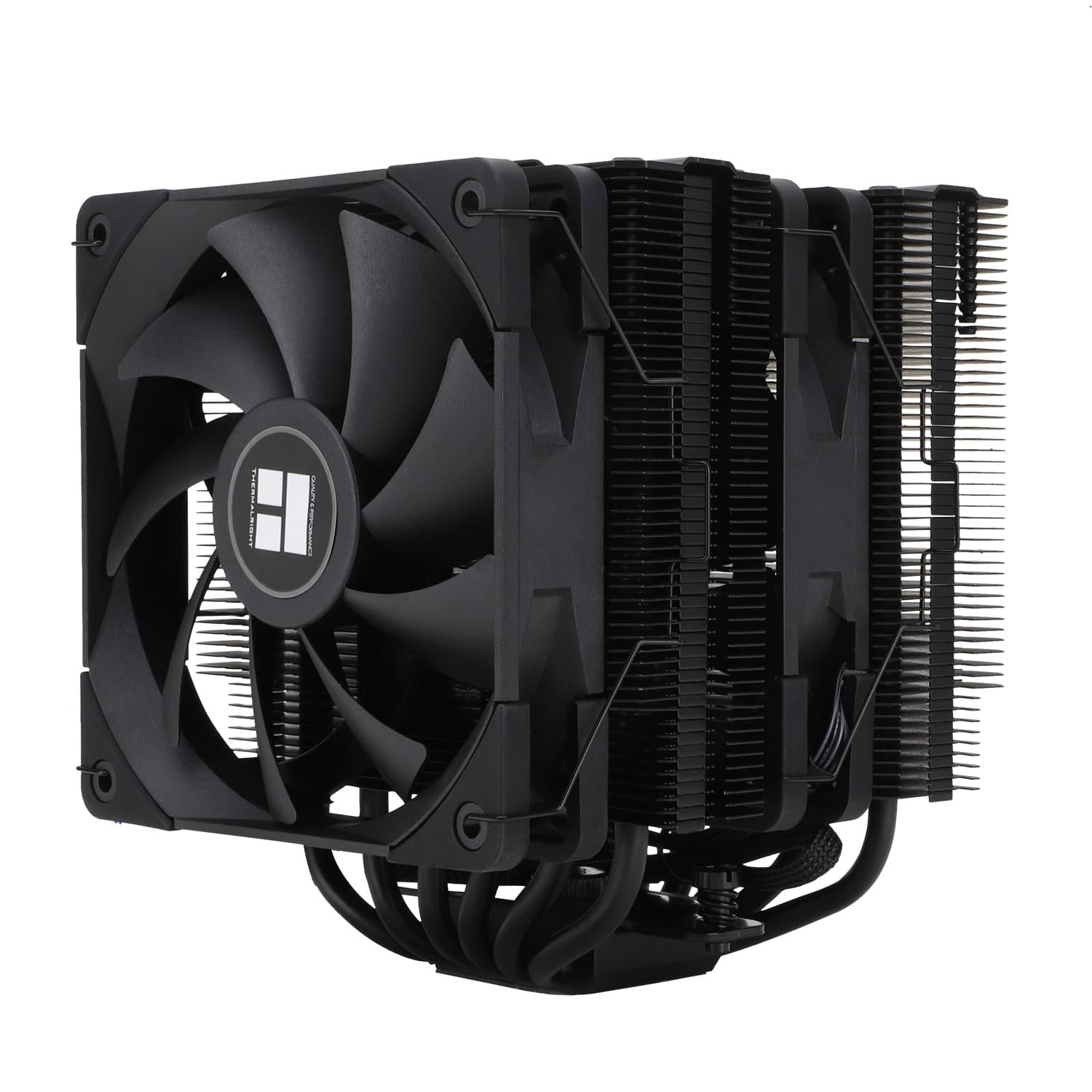 Thermalright Кулер Peerless Assassin 120 Black LGA115X/1200/1700/AM4/AM5 (Dual Tower, 2x120mm PWM Fan, медное основание, 6 тепл. трубок 6мм) / TRPA120B