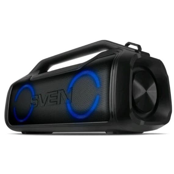 SVEN PS-390, черный (50 Вт, Waterproof (IPx5), TWS, Bluetooth, microSD, 2х3600мАч)