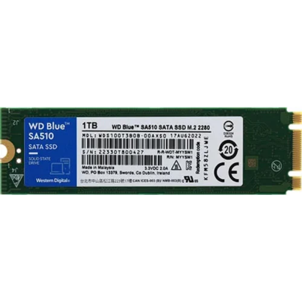 SSD WD Blue SA510 WDS100T3B0B 1ТБ, M.2 2280, SATA3