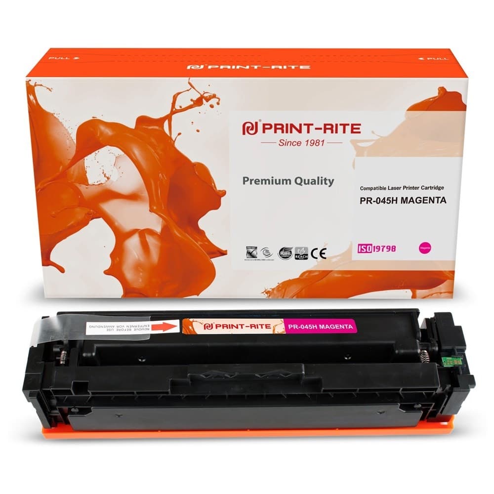 Картридж лазерный Print-Rite TFC449MPU1J PR-045H MAGENTA 045H Magenta пурпурный (2200стр.) для Canon LBP 611Cn/613Cdw/631Cn/633Cdw/635Cx