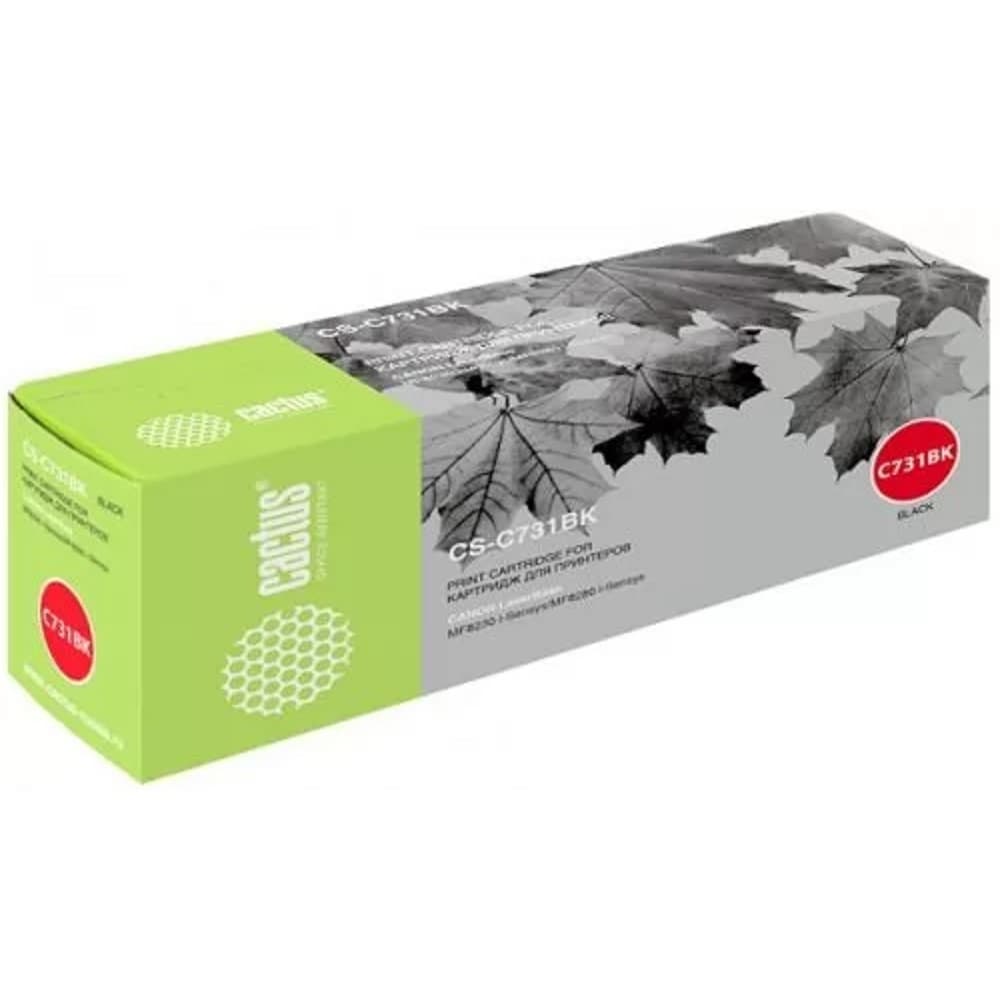 CACTUS Cartridge CS-C731BK Тонер-картридж черный для Canon LaserBase MF8230 i-Sensys/MF8280 i-Sensys (1600стр.)