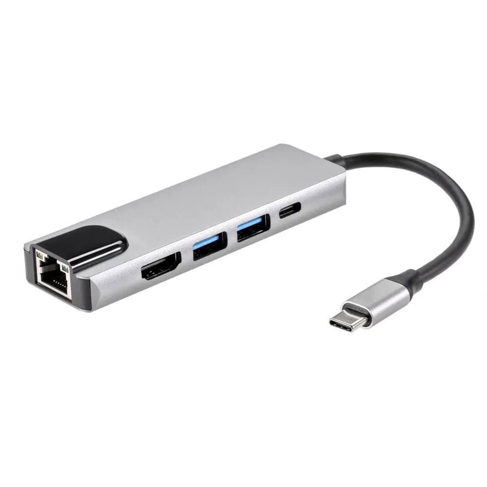 AOpen ACU435M Адаптер USB 3.1 Type-Cm -HDMI A(m) 4K@30Hz, RJ45, 2XUSB3.0, PD, iOpen ACU435M