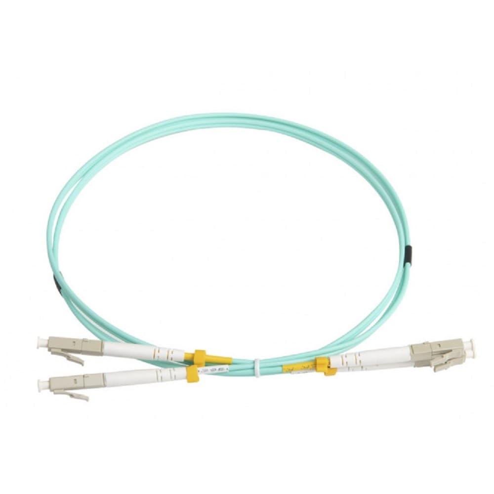 Hyperline FC-D2-503-LC/PR-LC/PR-H-1M-LSZH-AQ Патч-корд волоконно-оптический (шнур) MM 50/125(OM3), LC-LC, duplex, 10G/40G, LSZH, 1 м
