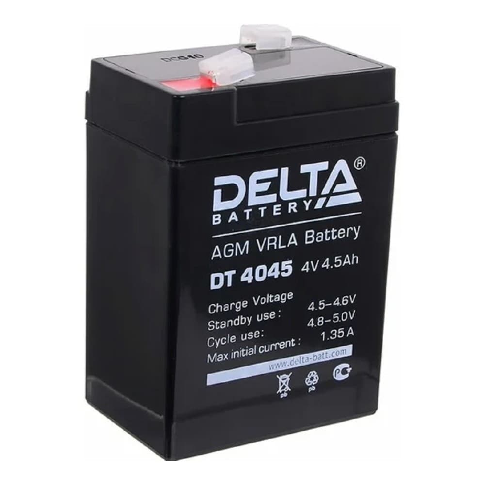 Delta DT 4045 (4,5 А\ч, 4В) свинцово- кислотный аккумулятор