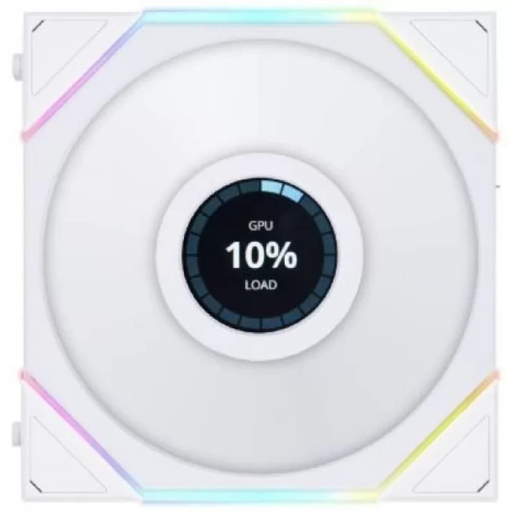 Вентилятор для корпуса Lian Li UNI FAN TL LCD 120, ARGB, PWM, 120mm, 1900RPM, 1pcs, NO controller, 28mm thickness, White 12TLLCD1W