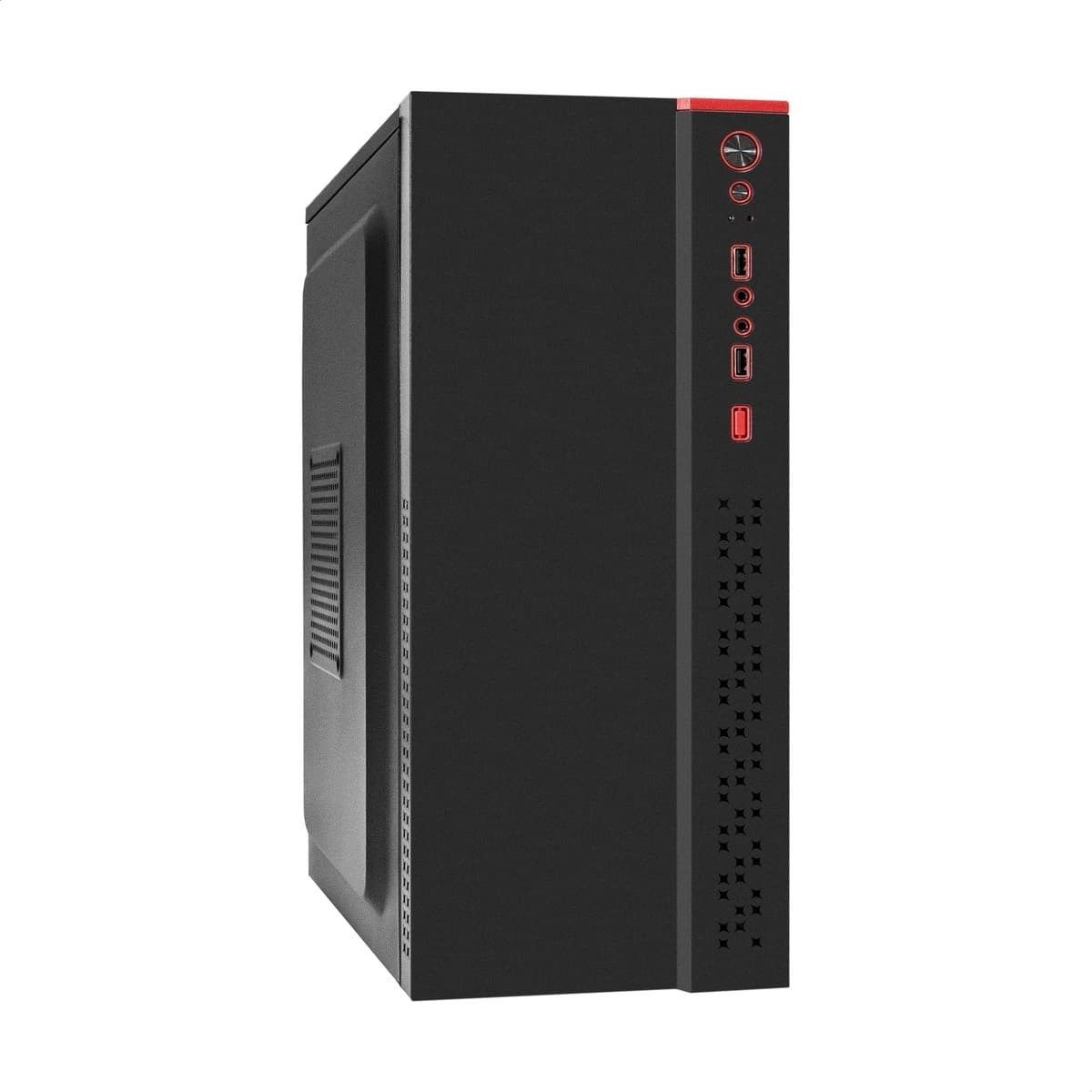 Exegate EX299332RUS Корпус Miditower ExeGate AA-443-UNS500 (ATX, БП UNS500 с вент. 12см, 2*USB+HD Audio, черный)