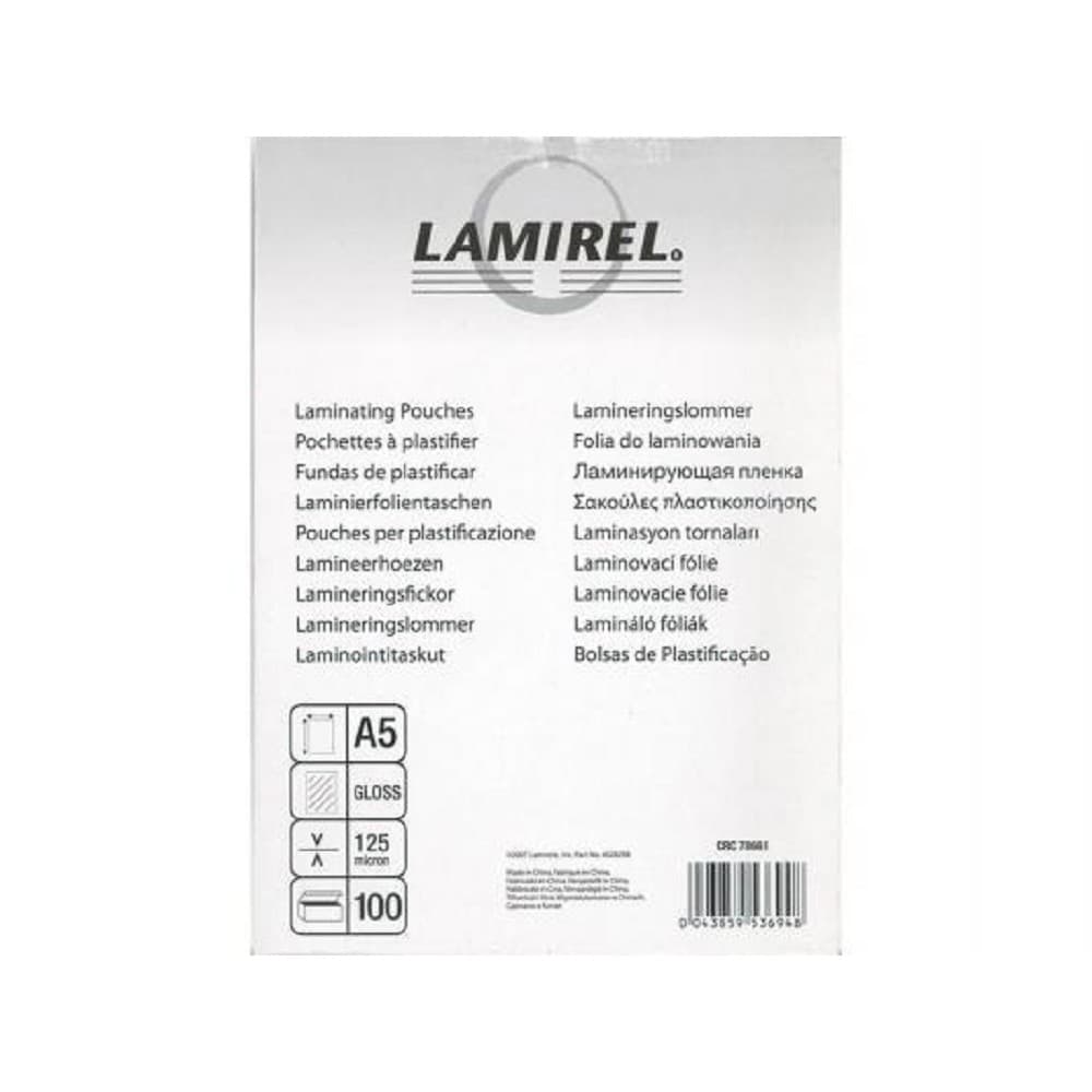 Lamirel Пленка для ламинирования LA-78661(01) (А5, 125мкм, 100 шт.)