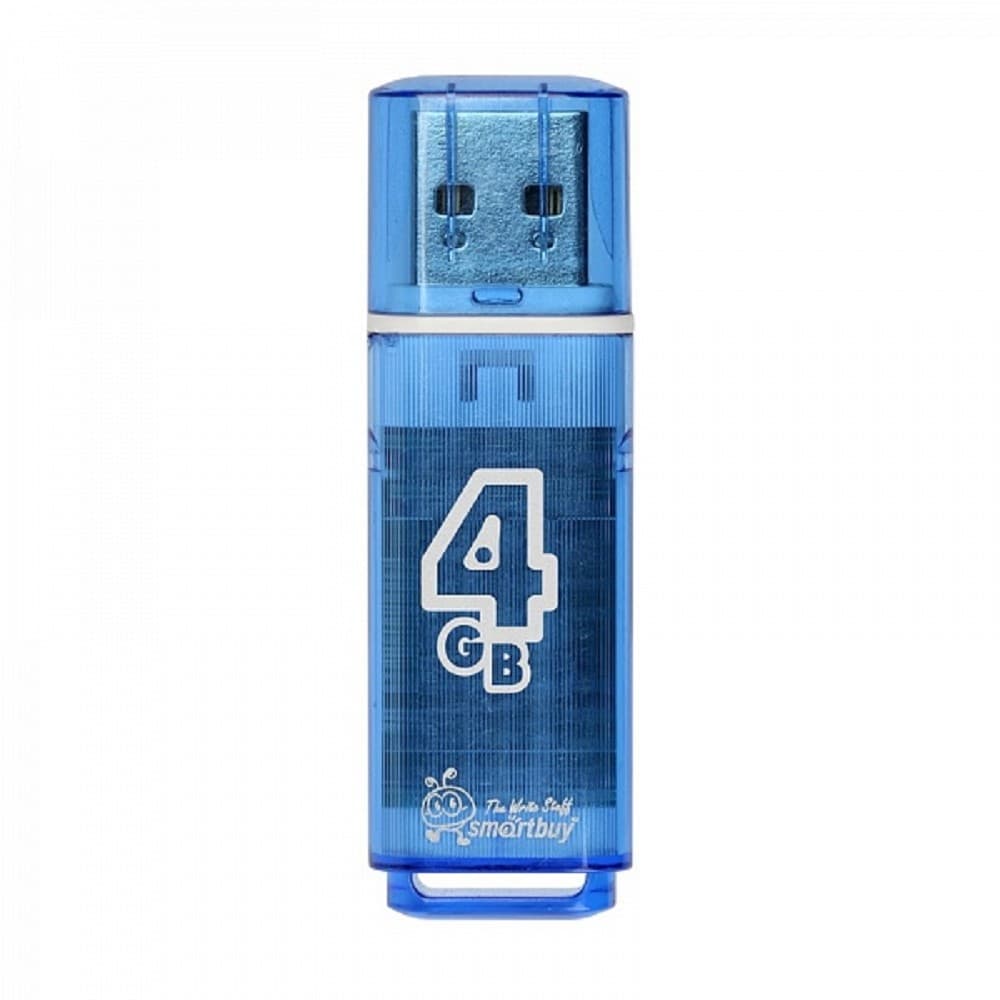 Smartbuy USB Drive 4GB Glossy series Blue (SB4GBGS-B)