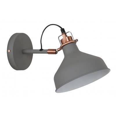 Camelion WML-425 С73 серый + медь (Светильник настенный Amsterdam,1х E27, 40Вт, 230В, металл)